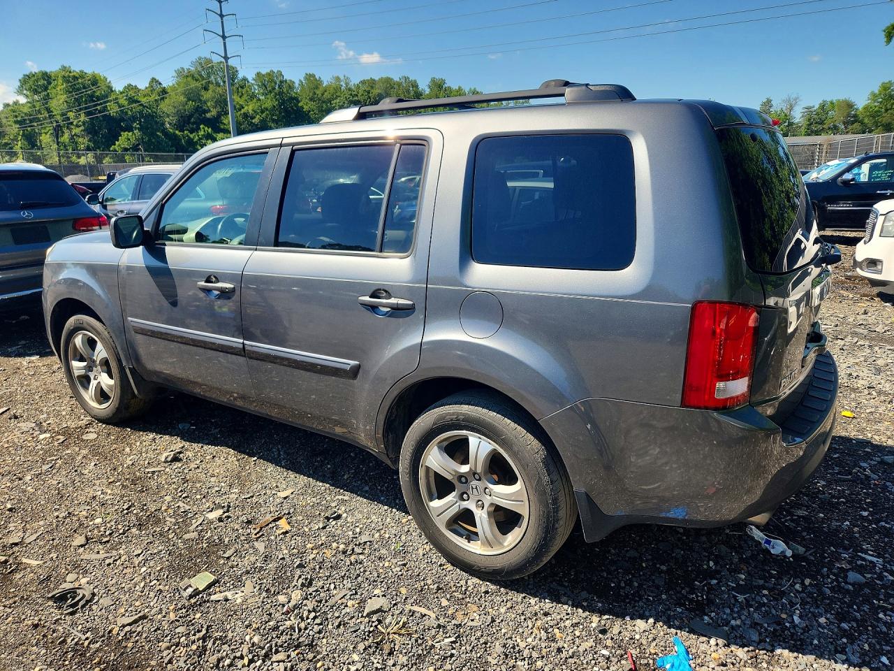 2013 Honda Pilot Exl Gray vin: 5FNYF3H51DB009672