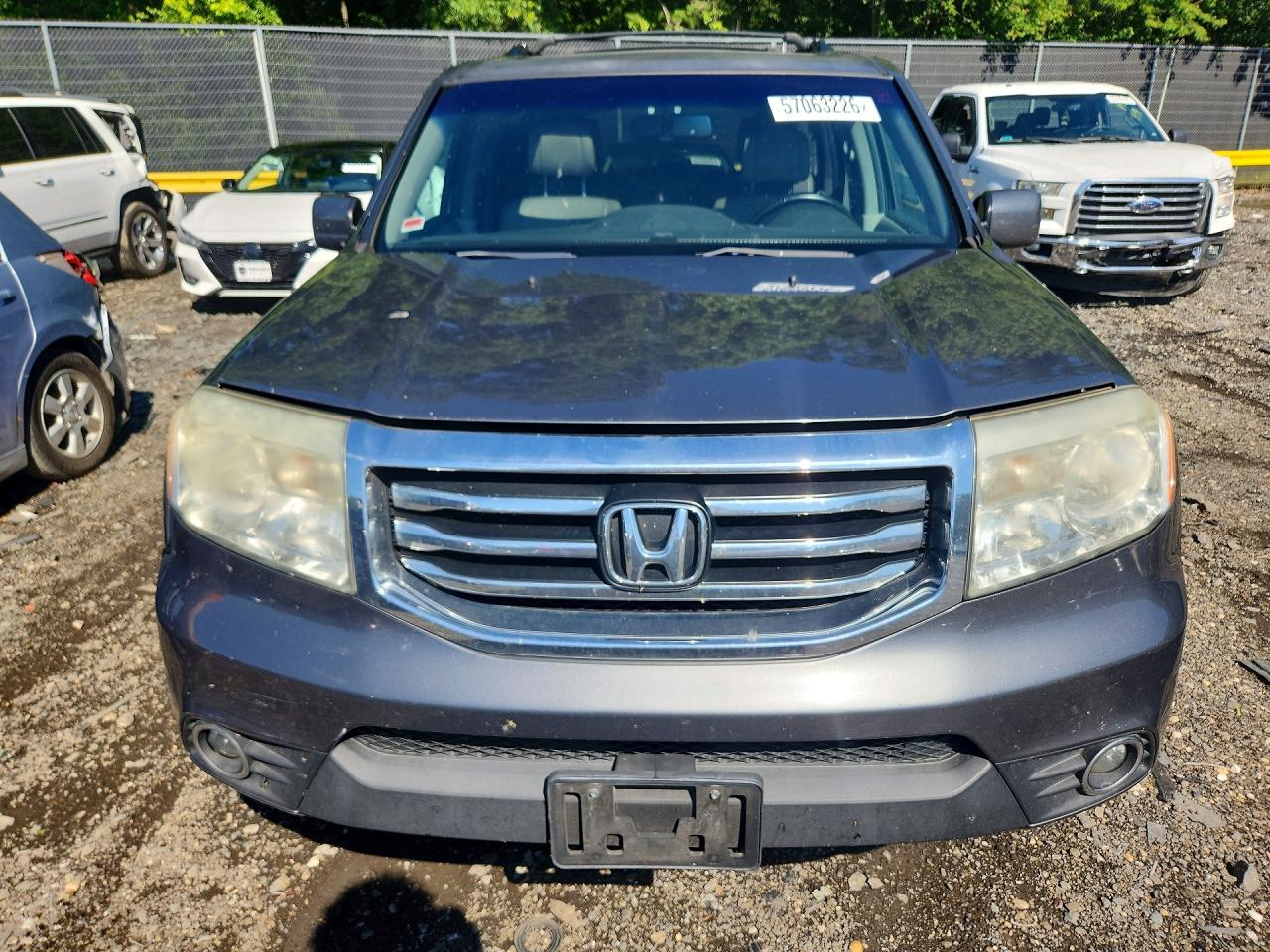 2013 Honda Pilot Exl Gray vin: 5FNYF3H51DB009672