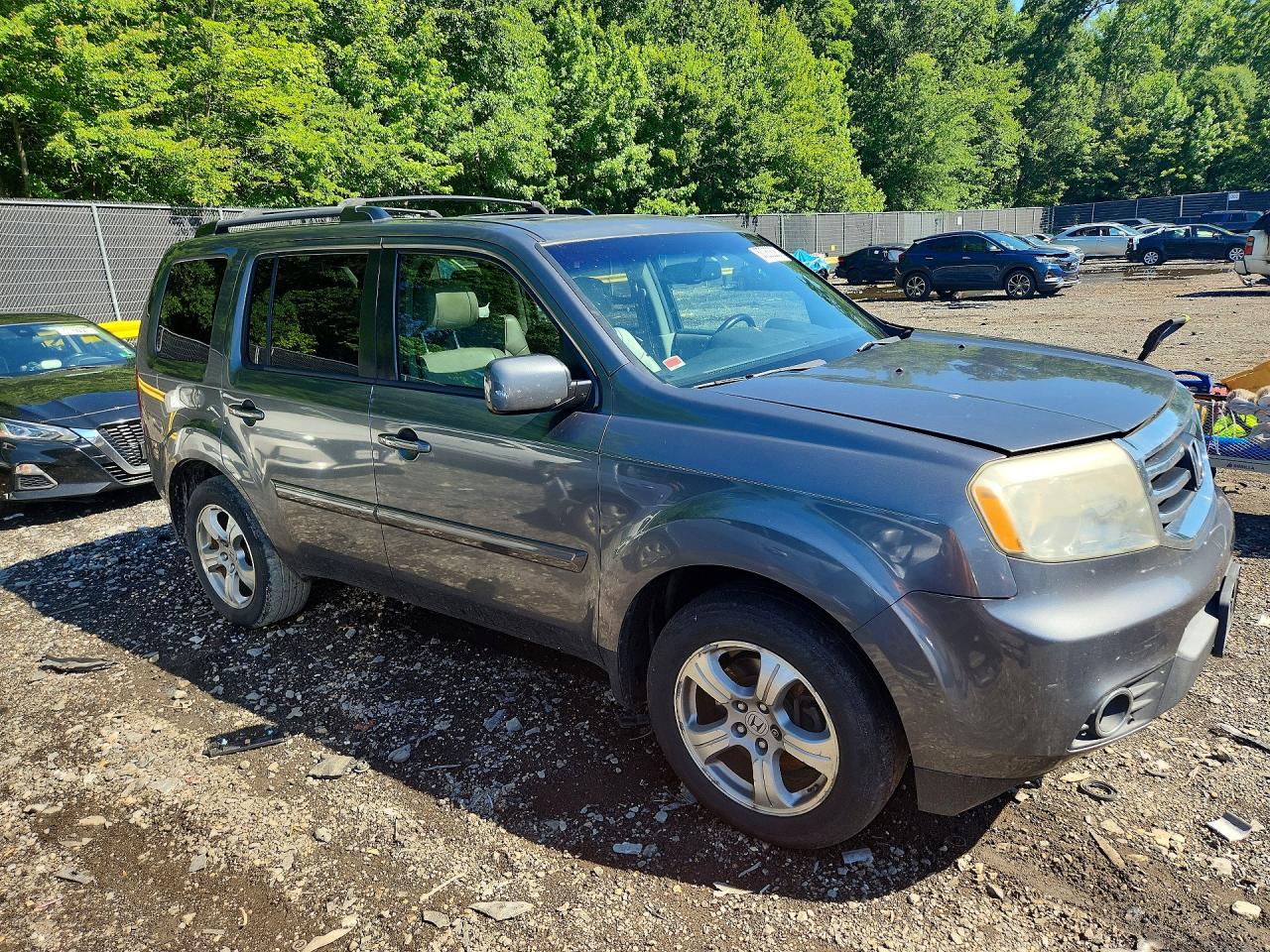2013 Honda Pilot Exl Gray vin: 5FNYF3H51DB009672