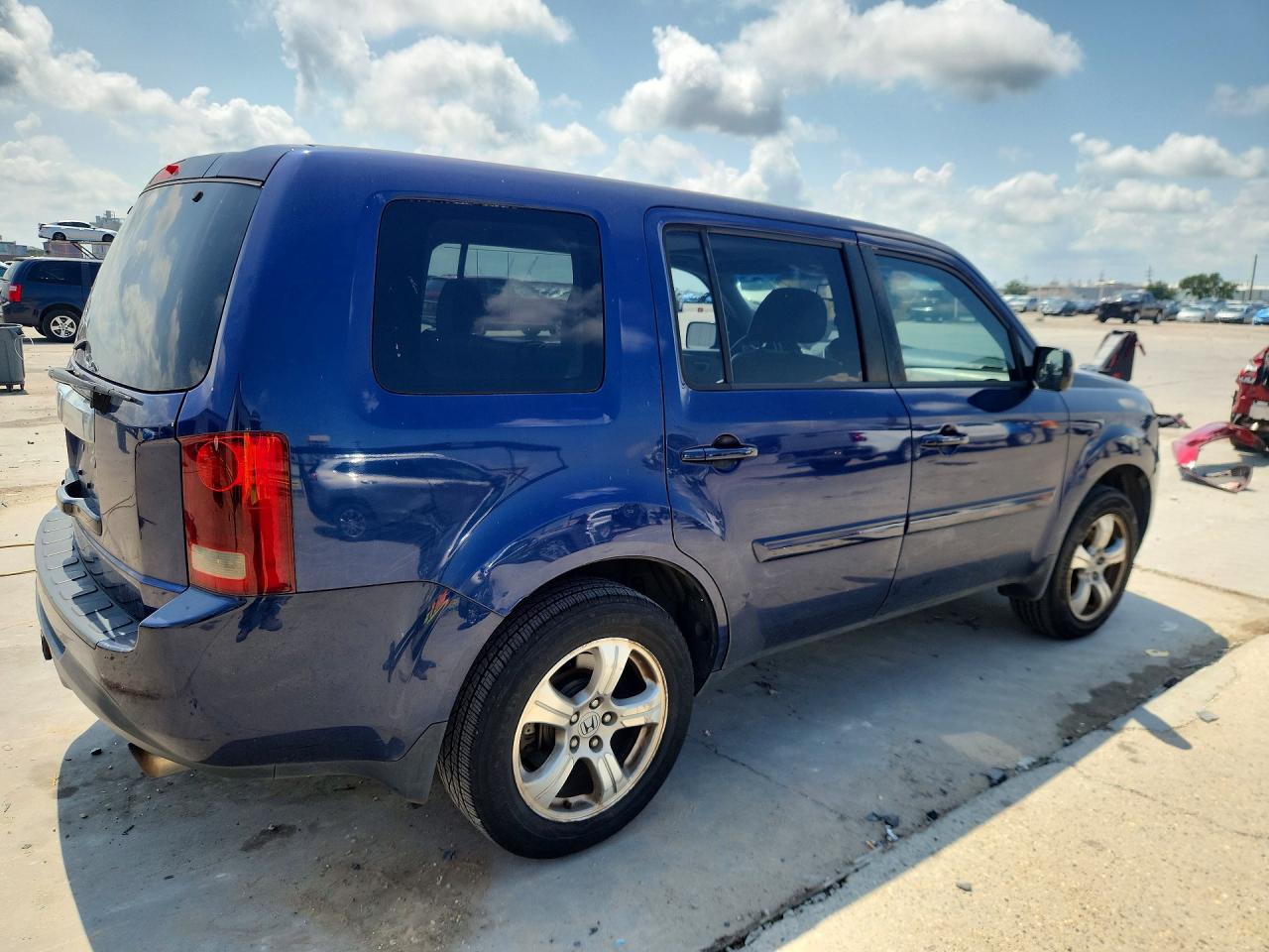 2013 Honda Pilot Exl Blue vin: 5FNYF3H51DB034295
