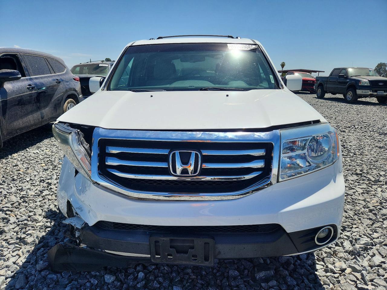 2014 Honda Pilot Exl White vin: 5FNYF3H51EB001914