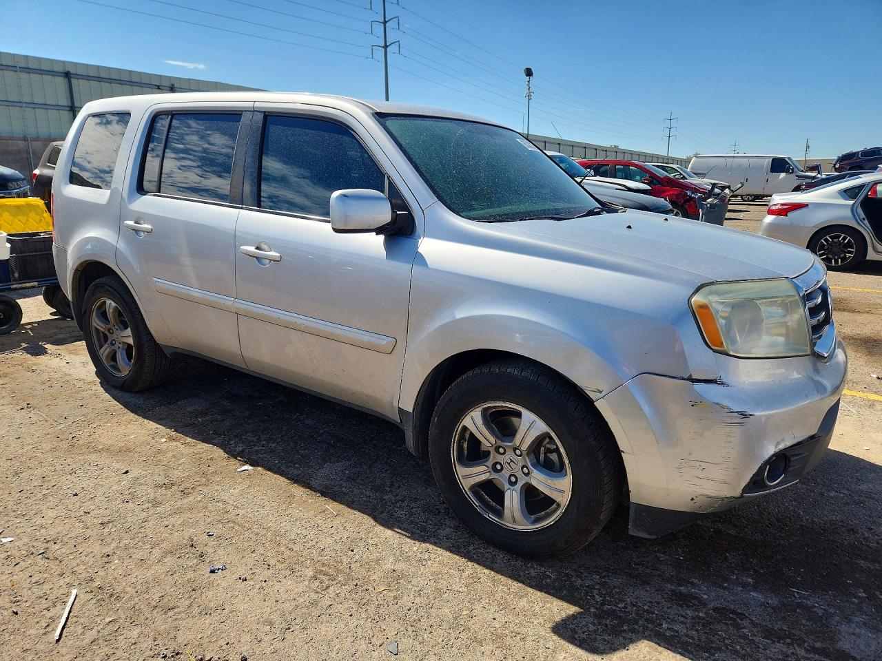 2014 Honda Pilot Exl Silver vin: 5FNYF3H51EB009110