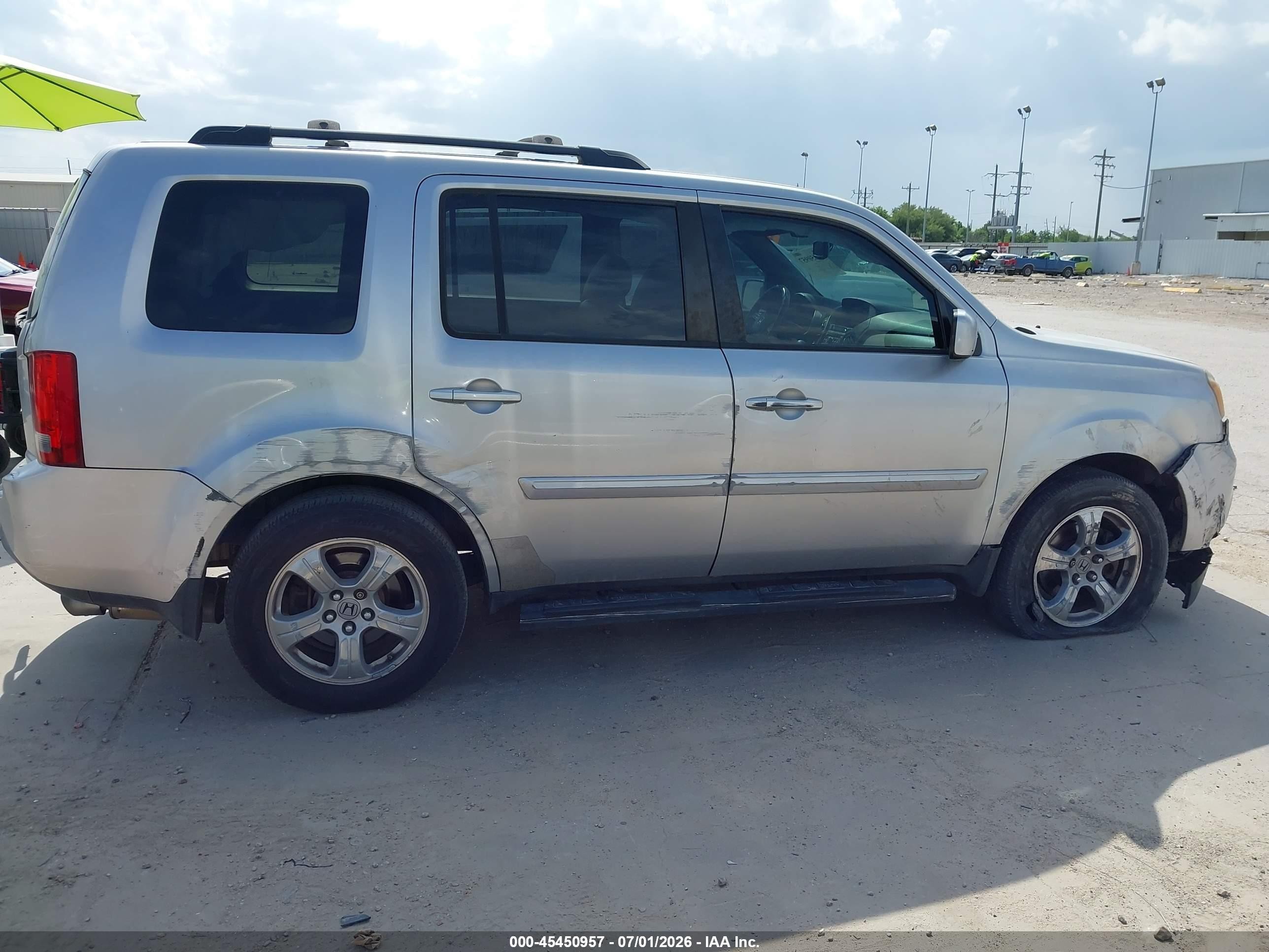 2014 Honda Pilot Ex-l Silver vin: 5FNYF3H51EB014338