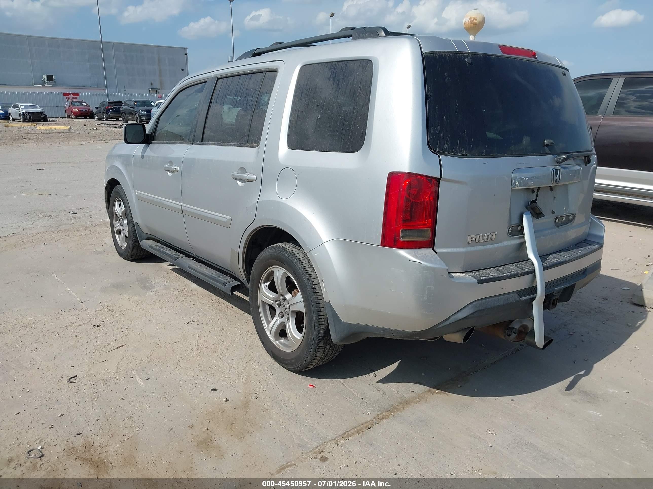 2014 Honda Pilot Ex-l Silver vin: 5FNYF3H51EB014338