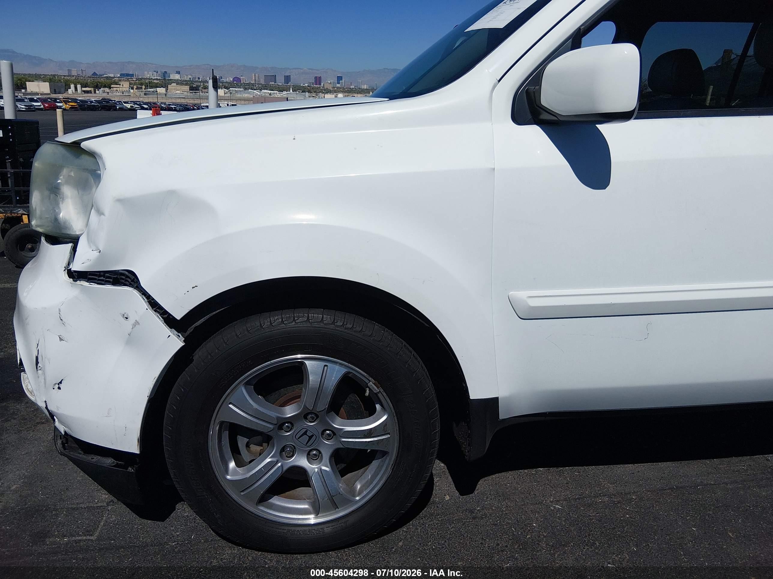 2014 Honda Pilot Ex-l Белый vin: 5FNYF3H51EB015330