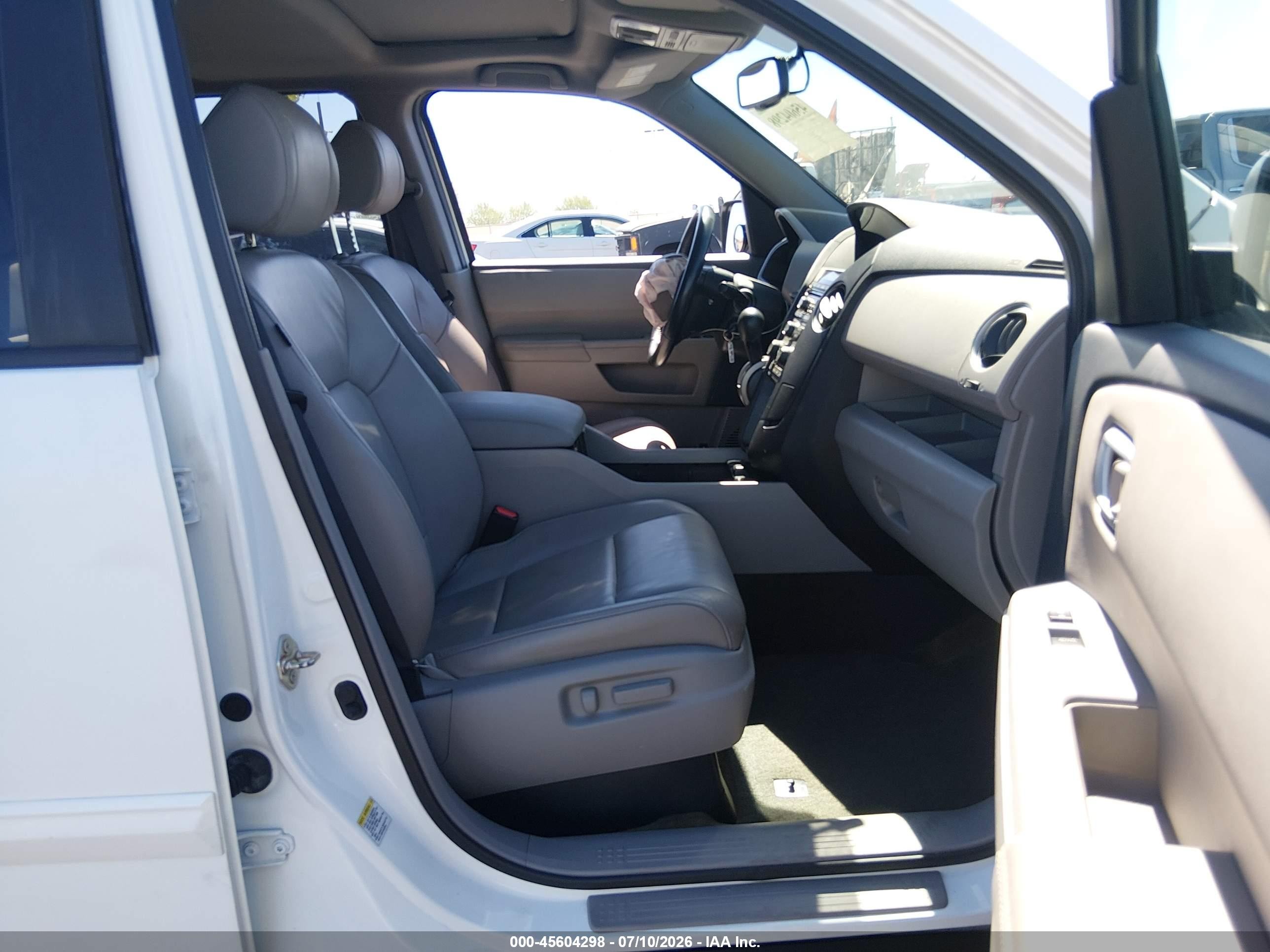 2014 Honda Pilot Ex-l Белый vin: 5FNYF3H51EB015330