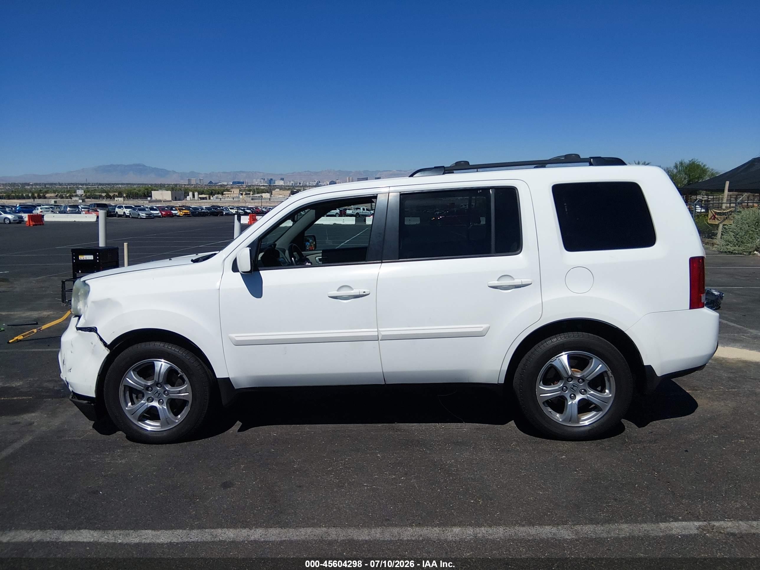 2014 Honda Pilot Ex-l Белый vin: 5FNYF3H51EB015330