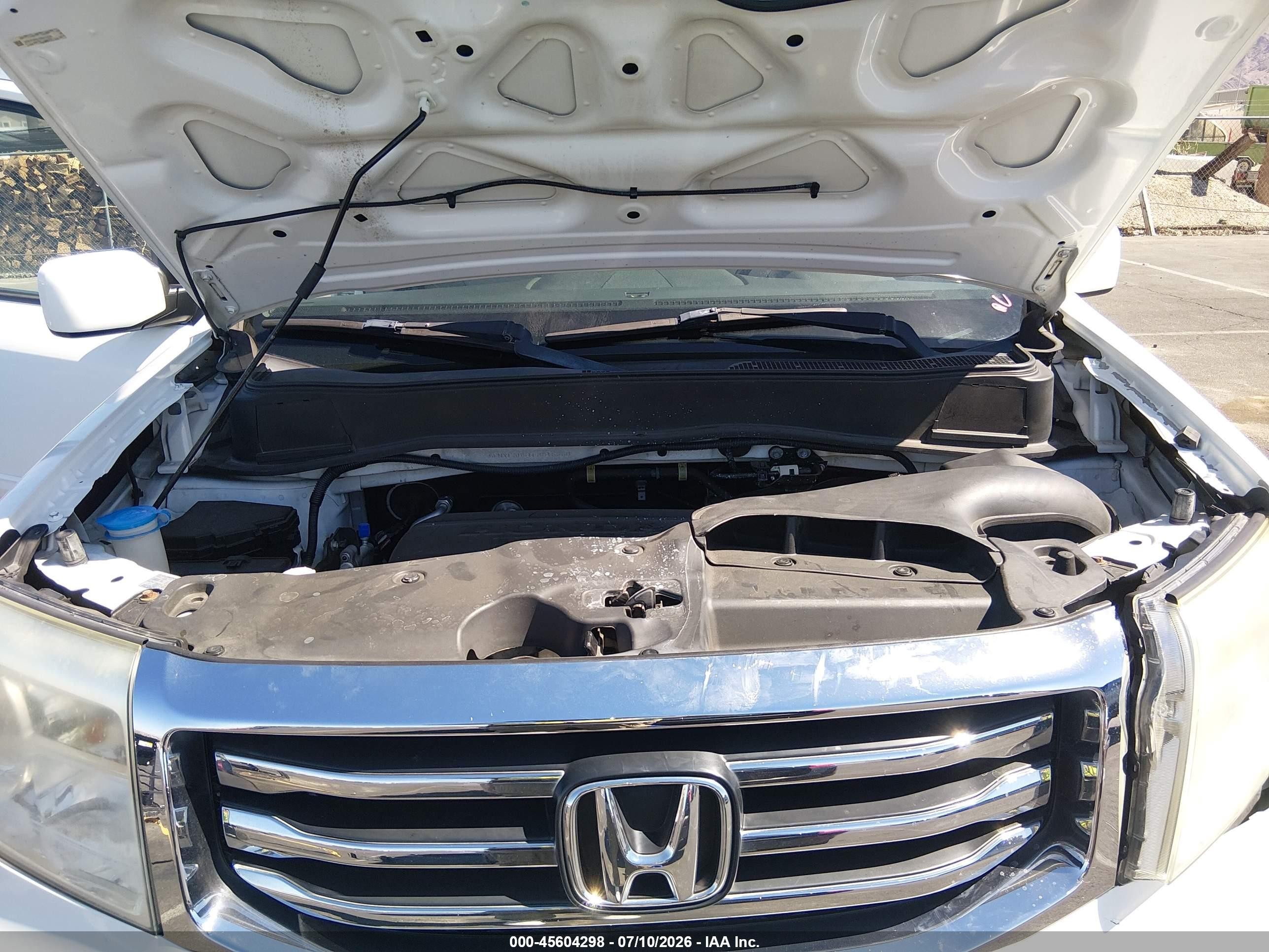2014 Honda Pilot Ex-l Белый vin: 5FNYF3H51EB015330