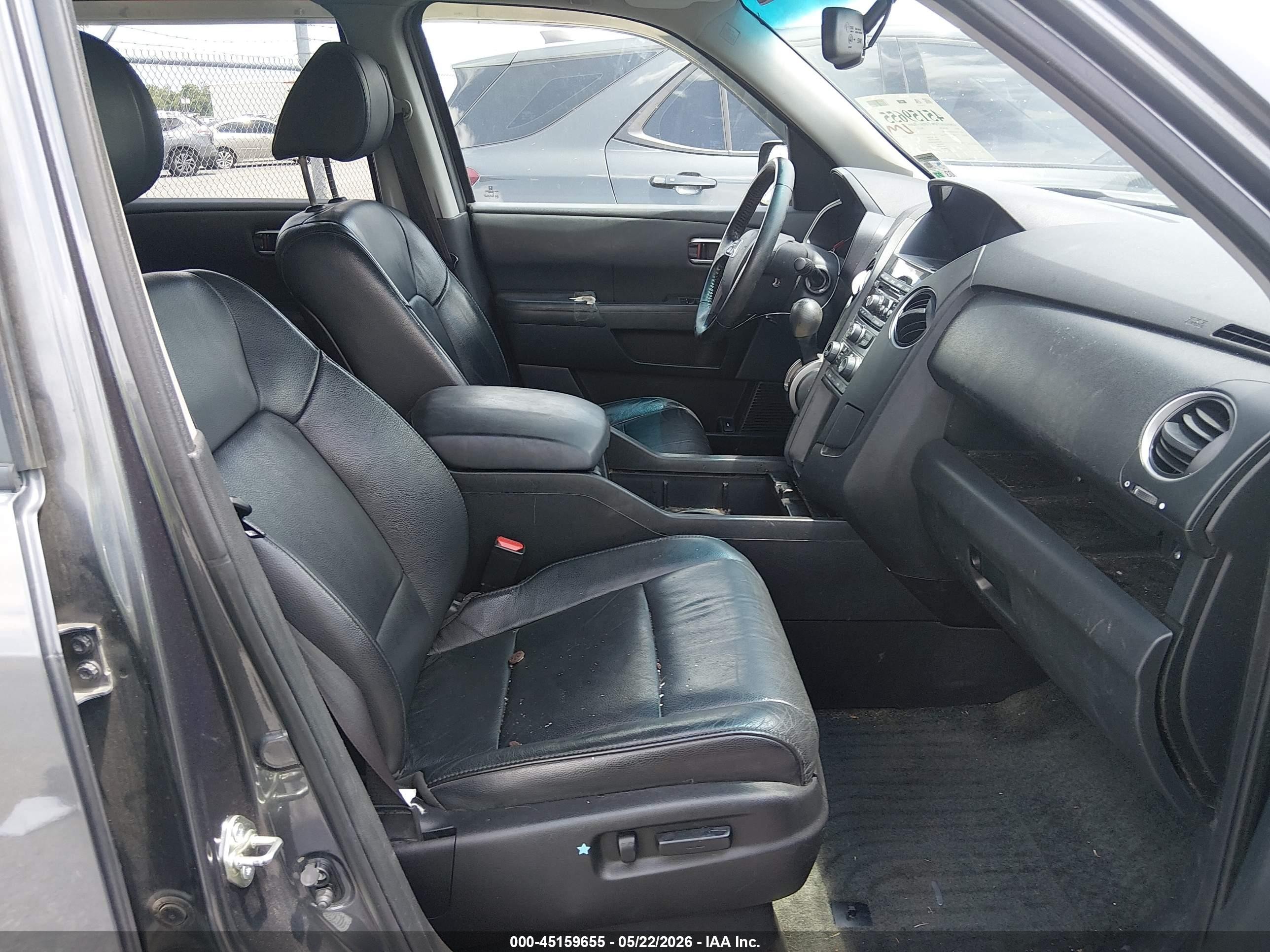 2014 Honda Pilot Ex-l Gray vin: 5FNYF3H51EB025386