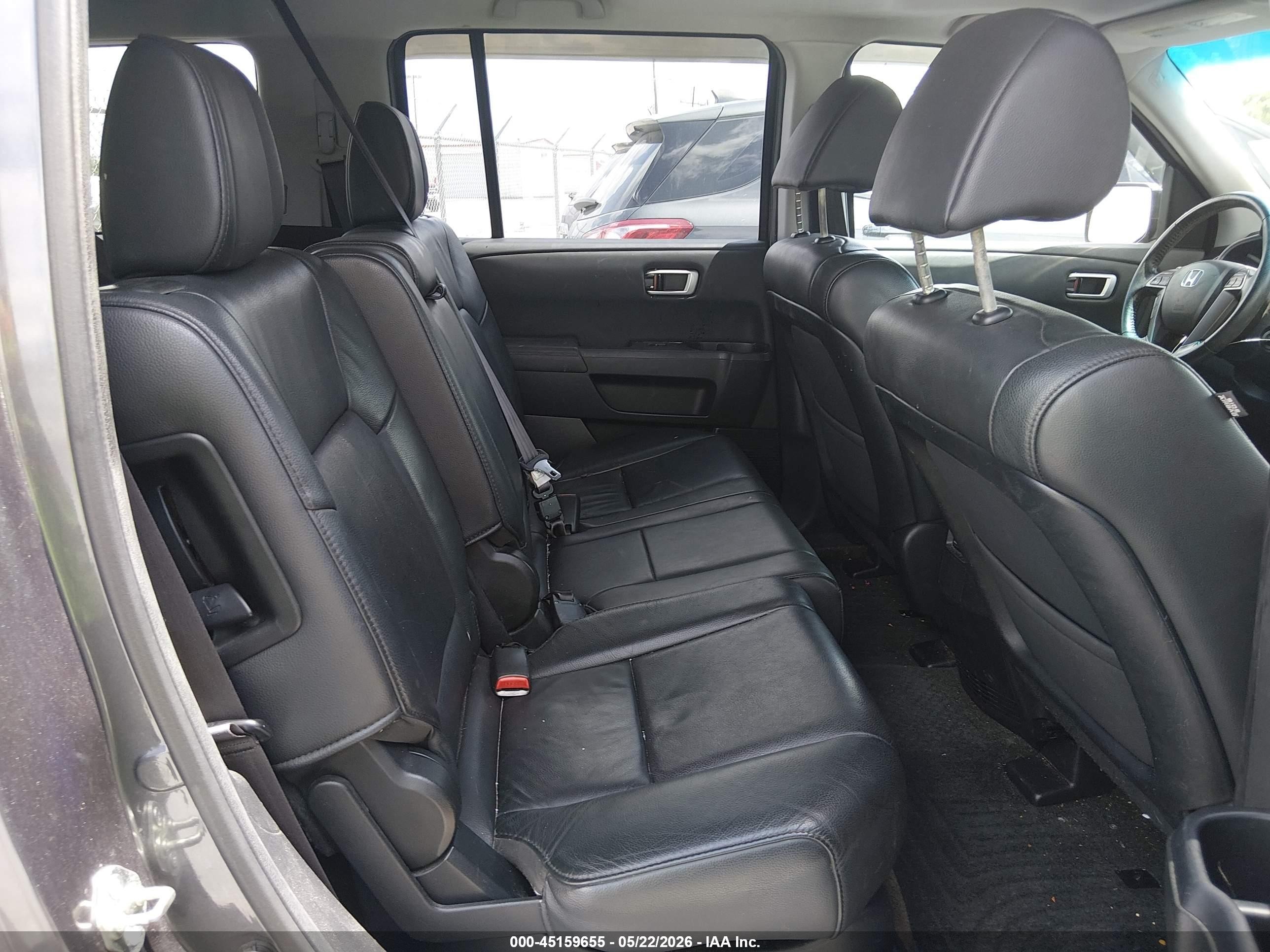 2014 Honda Pilot Ex-l Gray vin: 5FNYF3H51EB025386