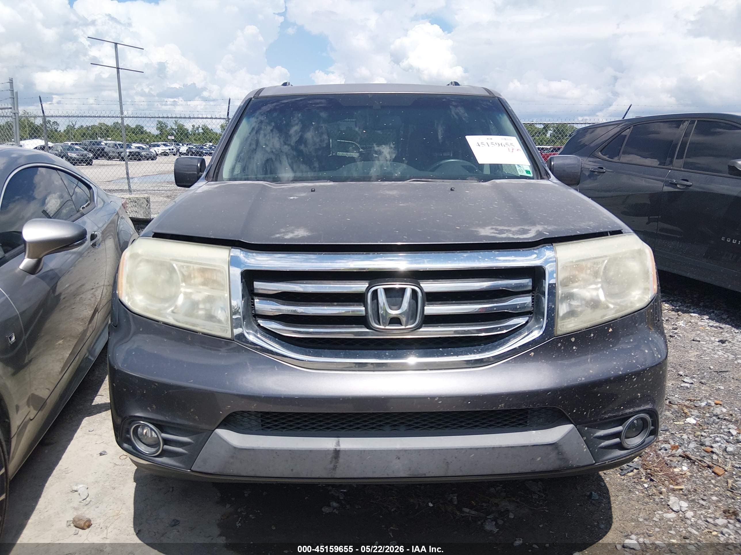 2014 Honda Pilot Ex-l Gray vin: 5FNYF3H51EB025386
