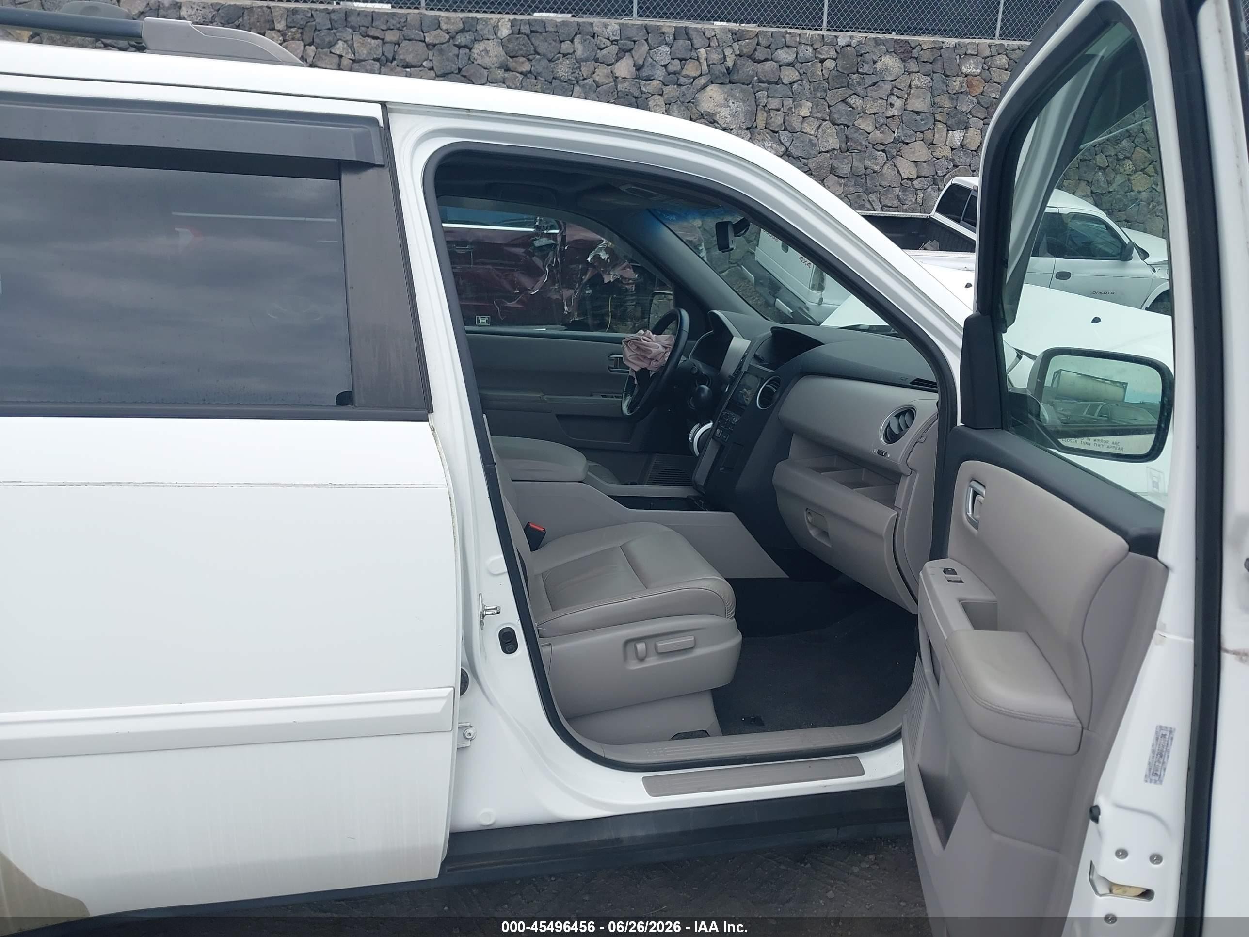 2010 Honda Pilot Ex-l White vin: 5FNYF3H52AB021194