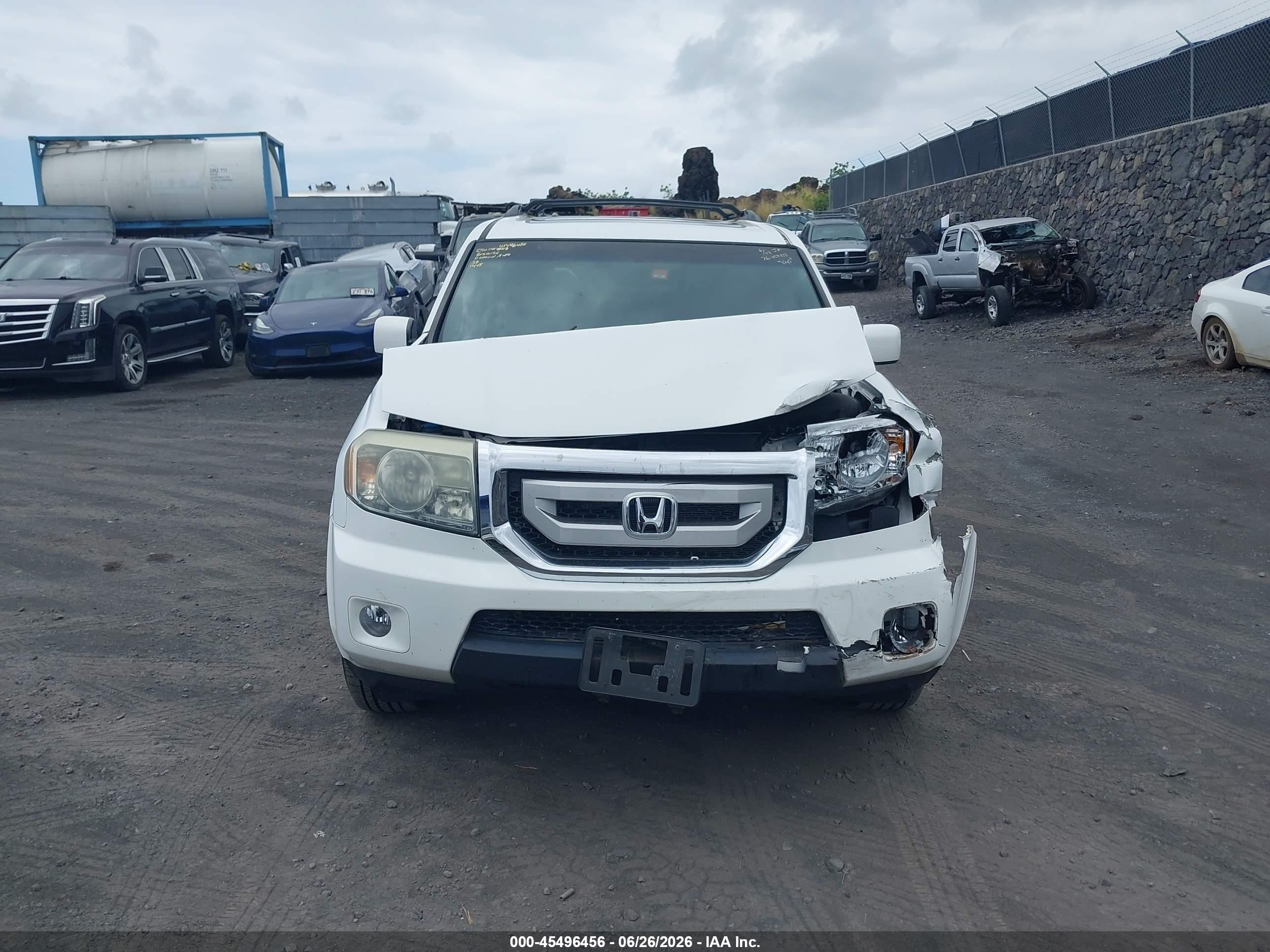 2010 Honda Pilot Ex-l White vin: 5FNYF3H52AB021194