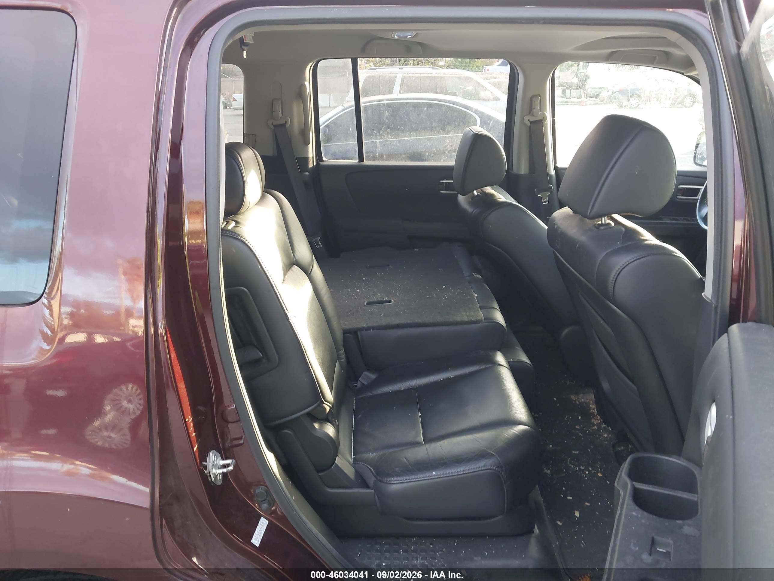 2011 Honda Pilot Ex-l Burgundy vin: 5FNYF3H52BB047585