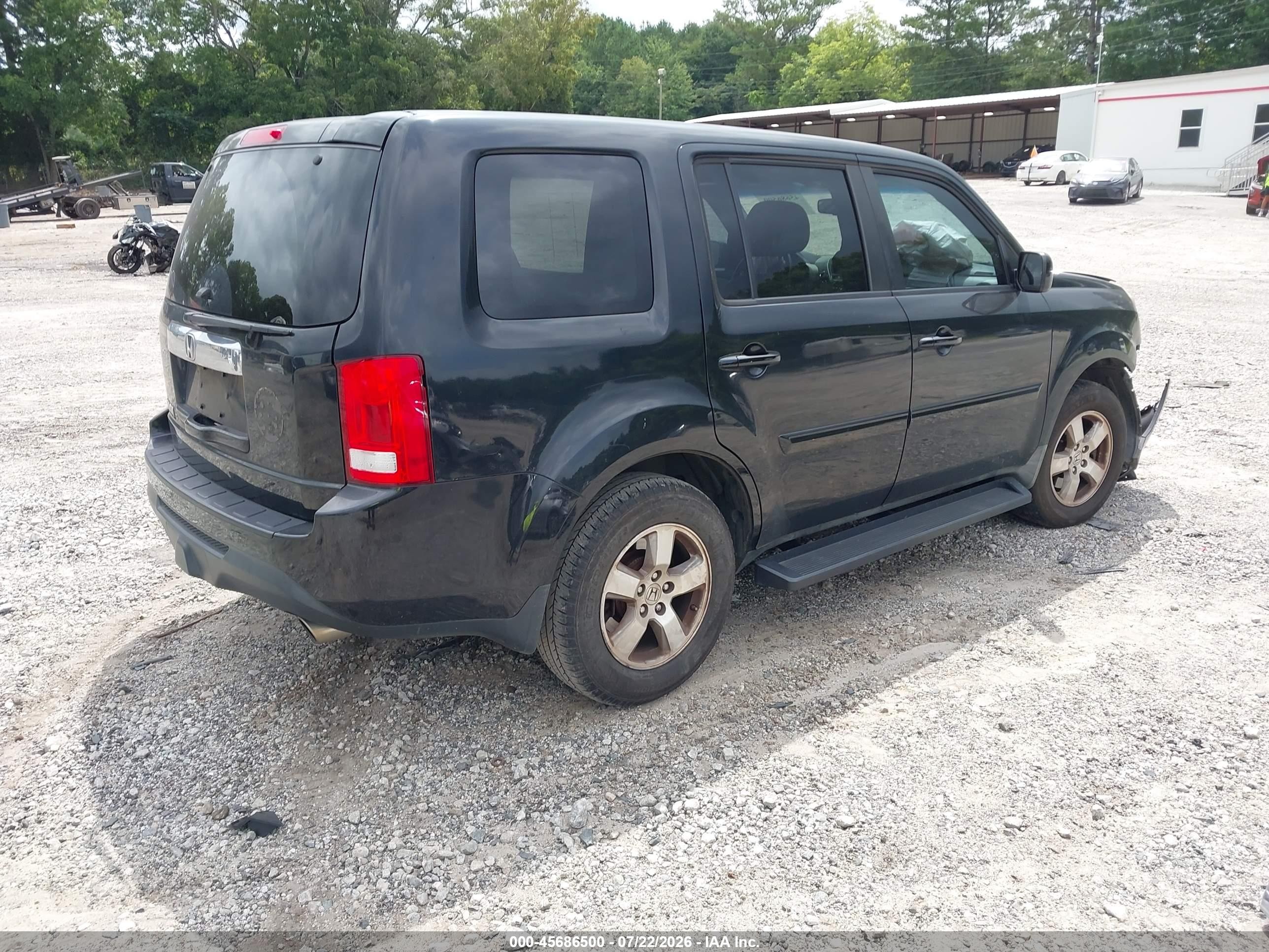 2012 Honda Pilot Ex-l Black vin: 5FNYF3H52CB019870