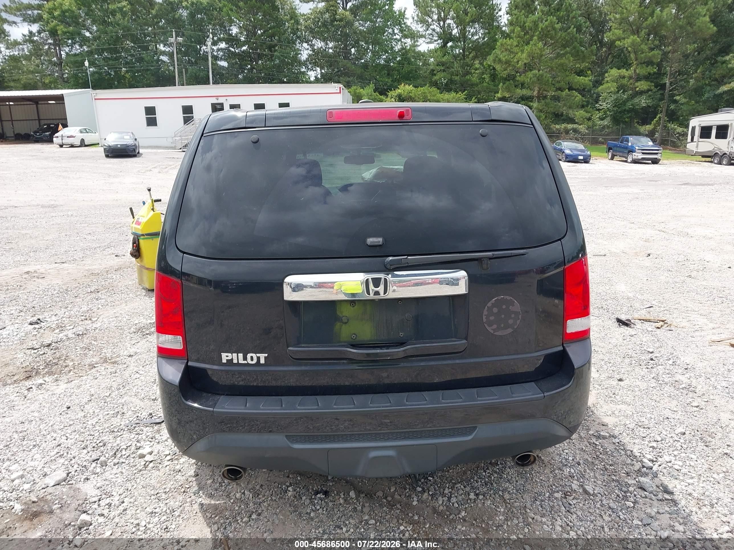 2012 Honda Pilot Ex-l Black vin: 5FNYF3H52CB019870