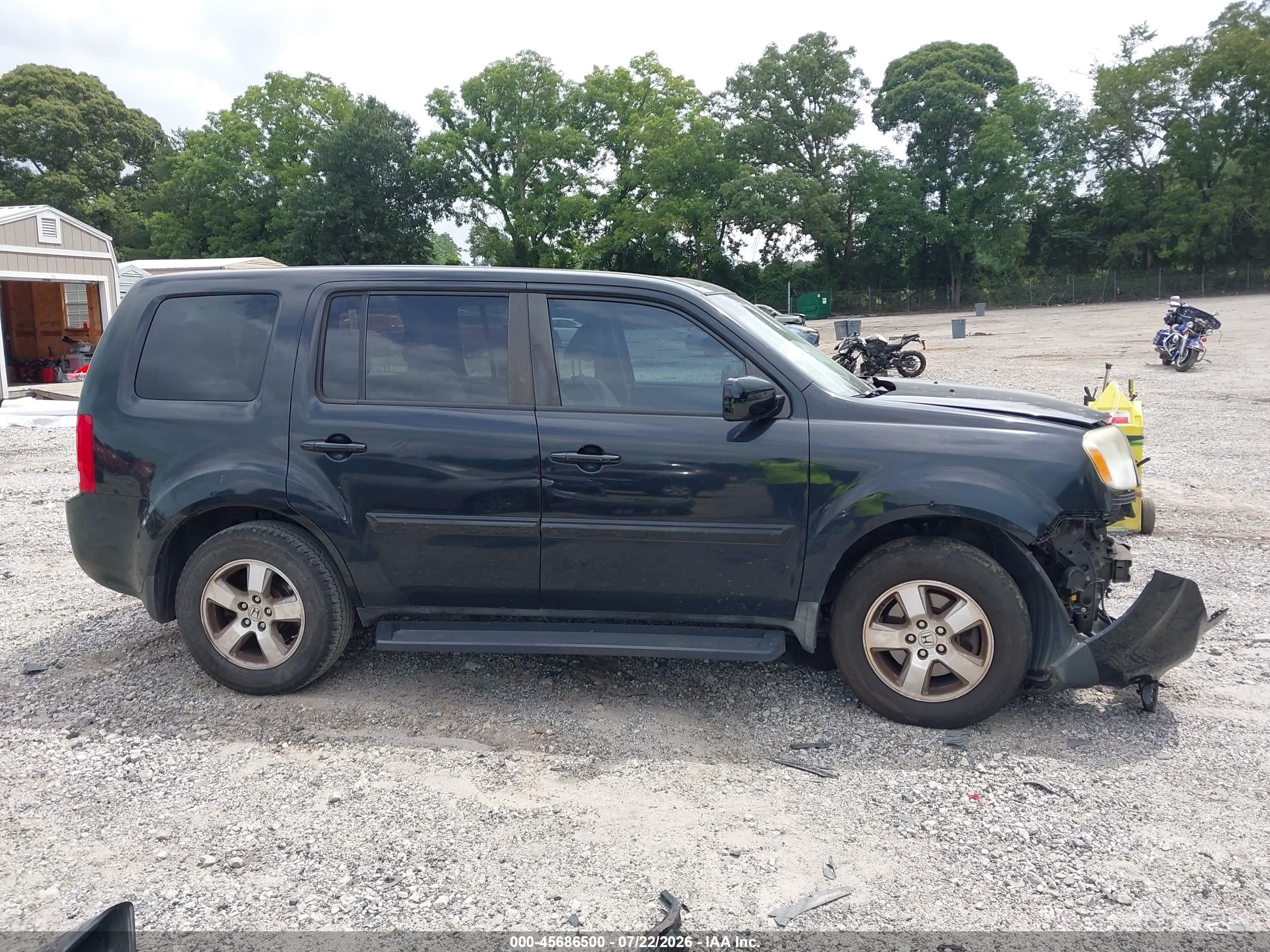 2012 Honda Pilot Ex-l Black vin: 5FNYF3H52CB019870