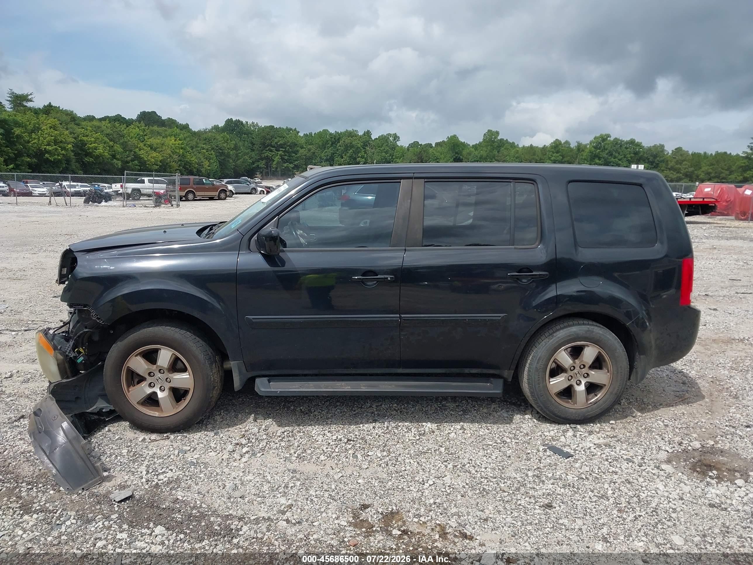 2012 Honda Pilot Ex-l Black vin: 5FNYF3H52CB019870