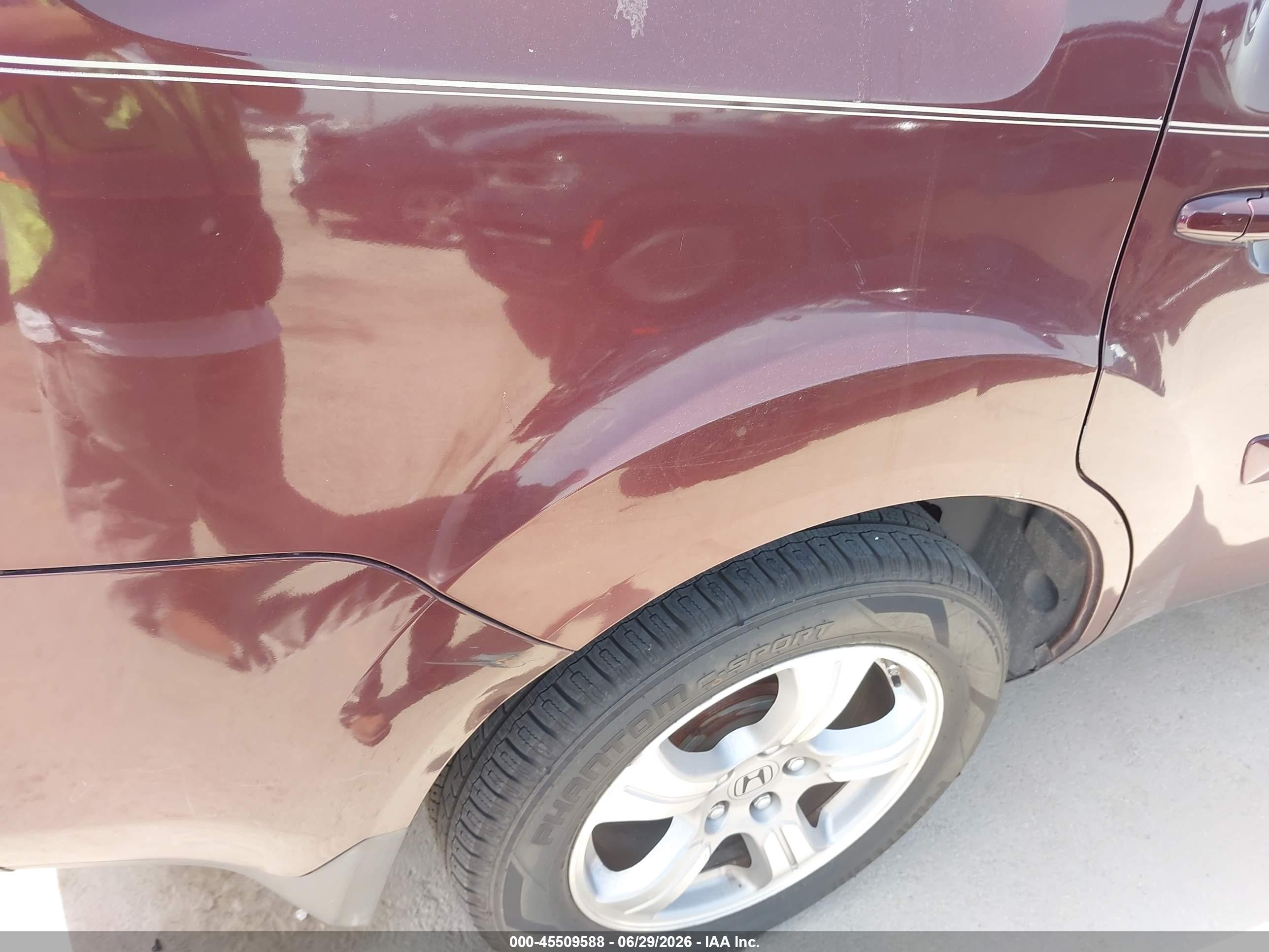 2012 Honda Pilot Ex-l Темно-бордовый vin: 5FNYF3H52CB038046