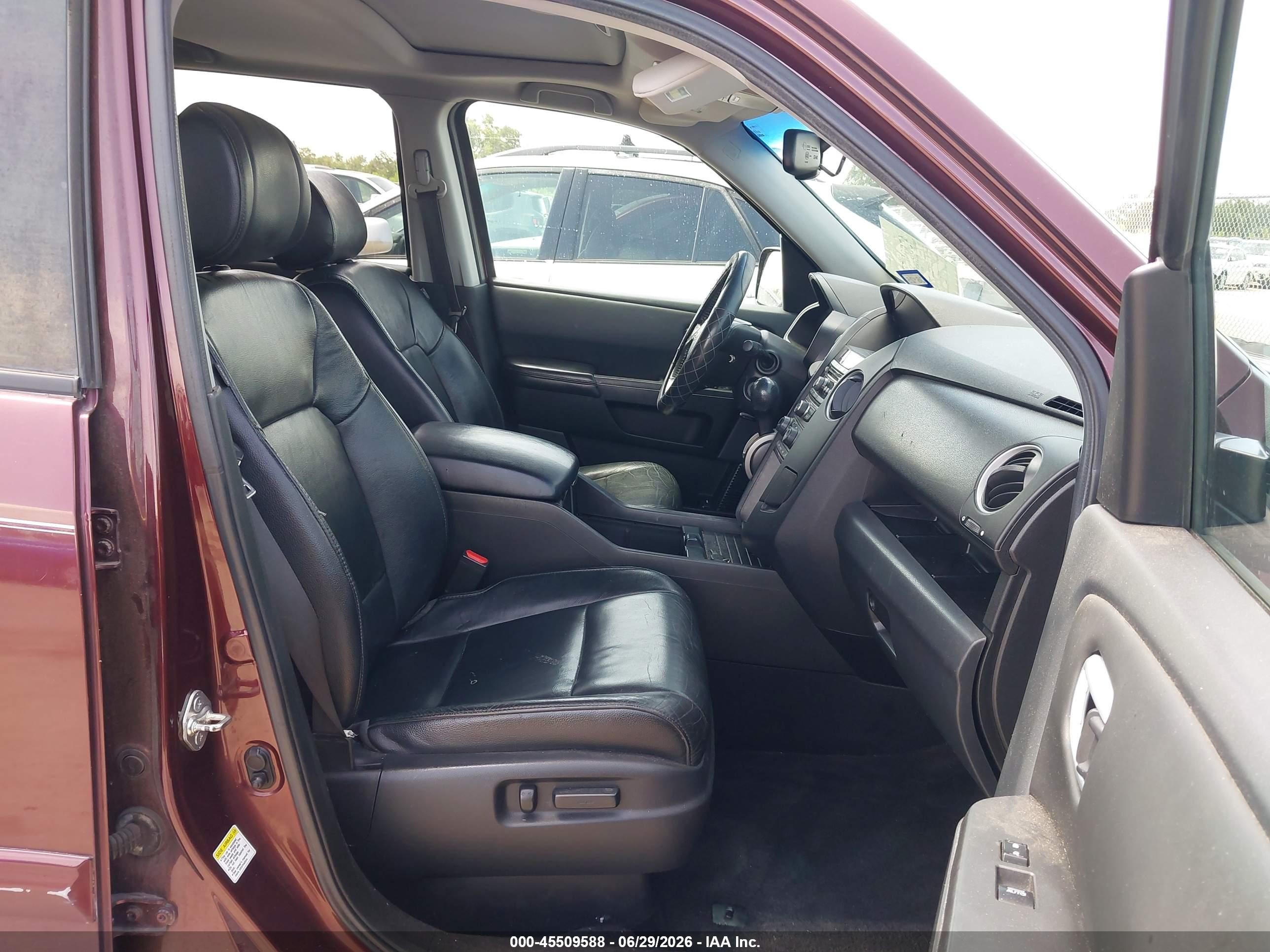 2012 Honda Pilot Ex-l Темно-бордовый vin: 5FNYF3H52CB038046