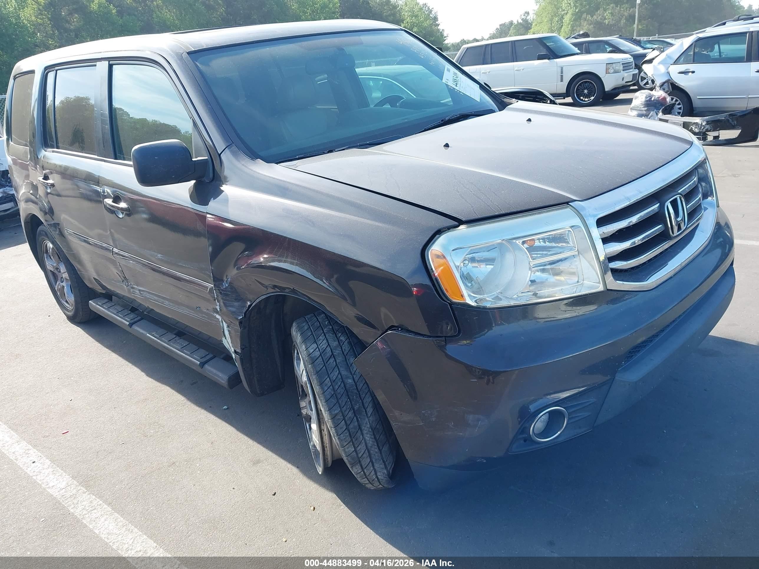 2013 Honda Pilot Ex-l Black vin: 5FNYF3H52DB005324
