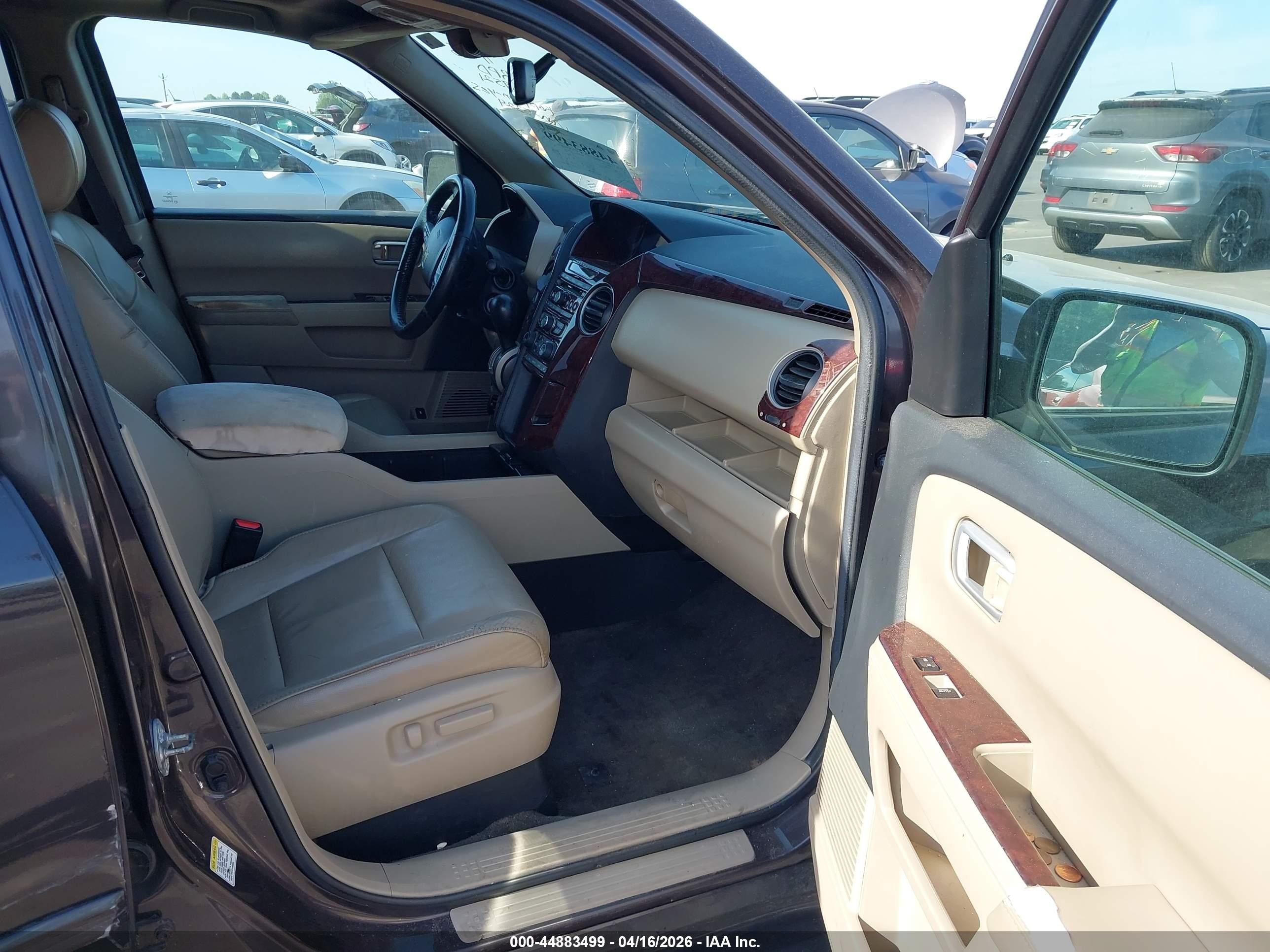 2013 Honda Pilot Ex-l Black vin: 5FNYF3H52DB005324