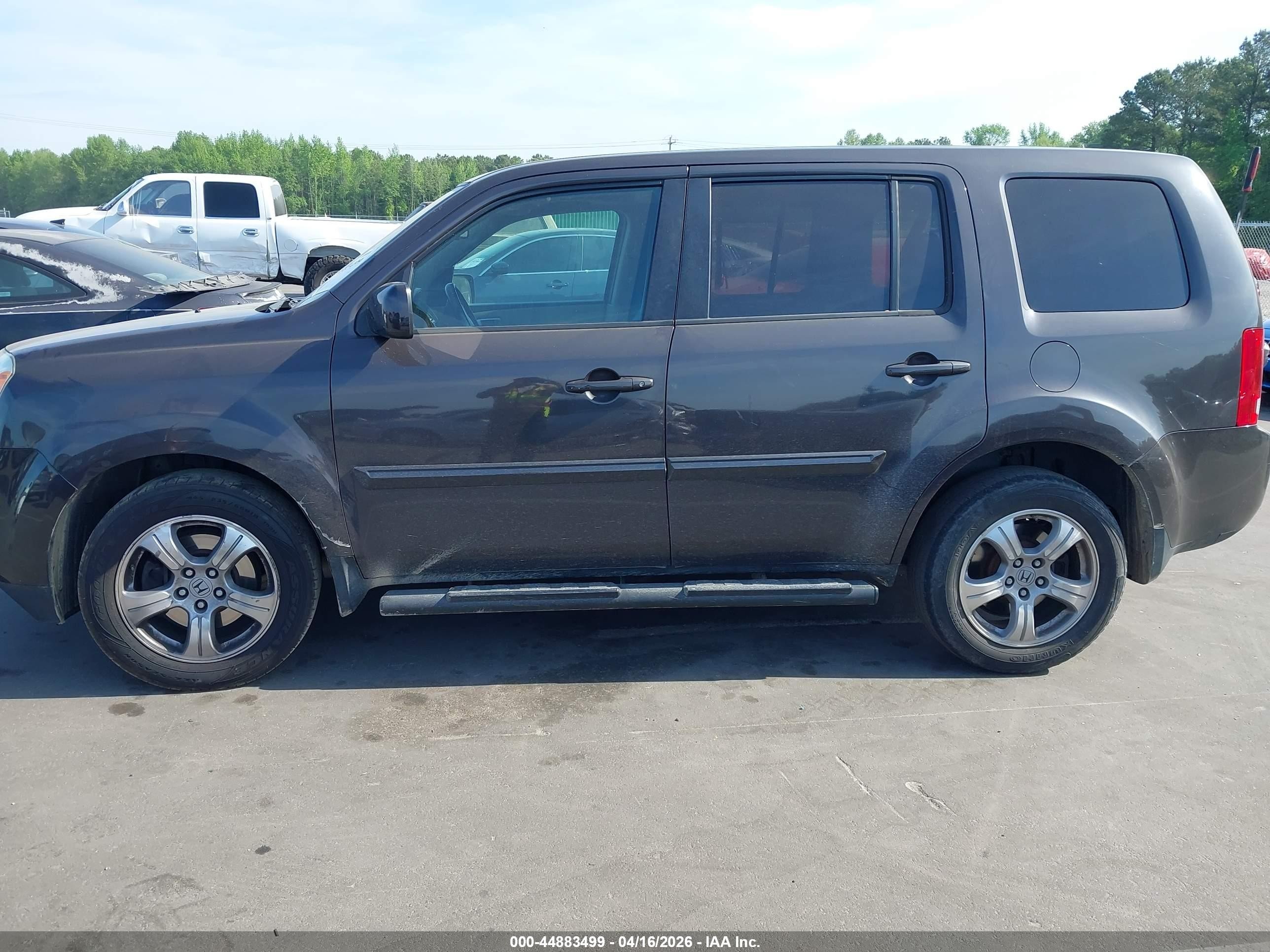 2013 Honda Pilot Ex-l Black vin: 5FNYF3H52DB005324