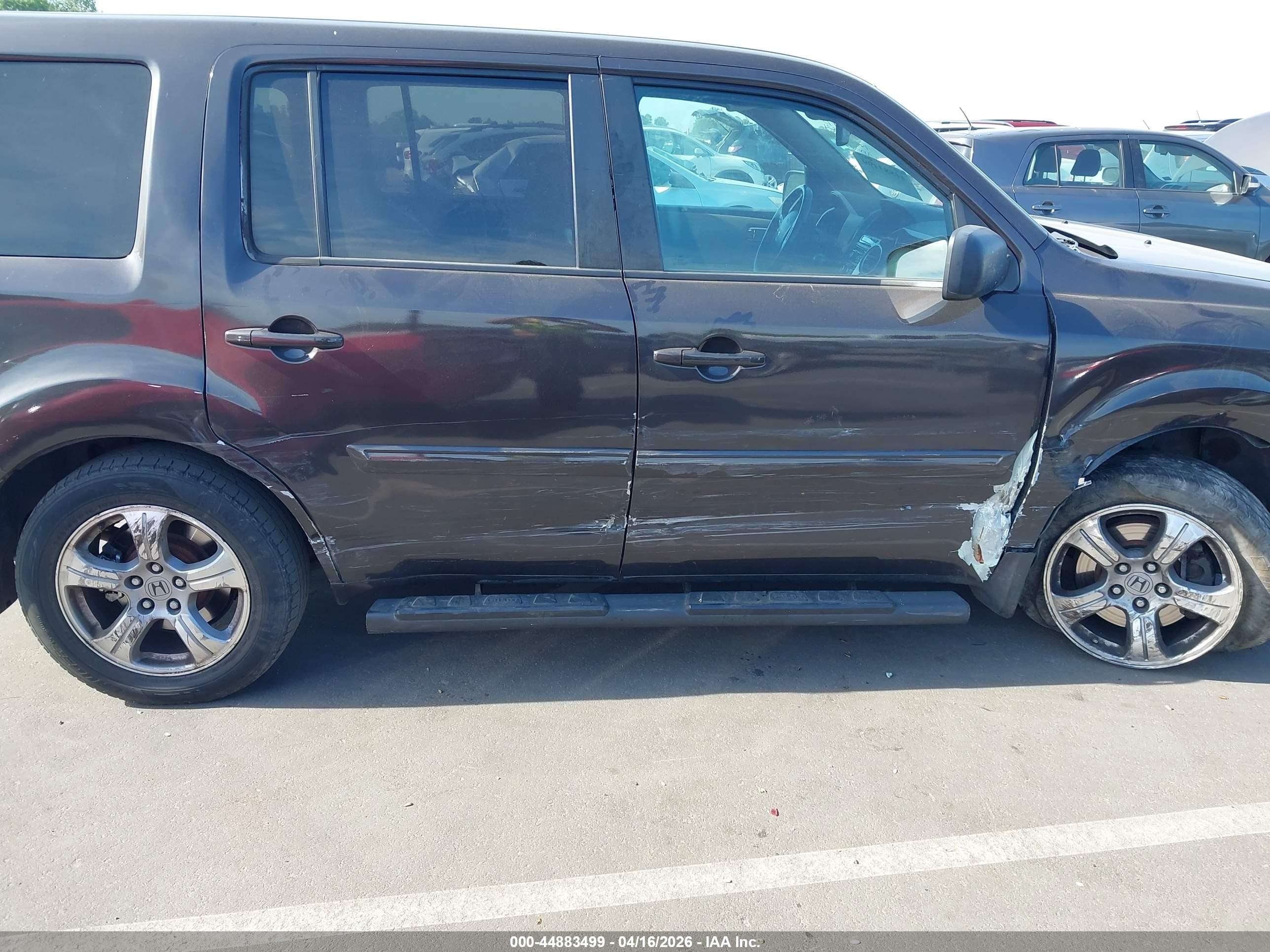 2013 Honda Pilot Ex-l Black vin: 5FNYF3H52DB005324