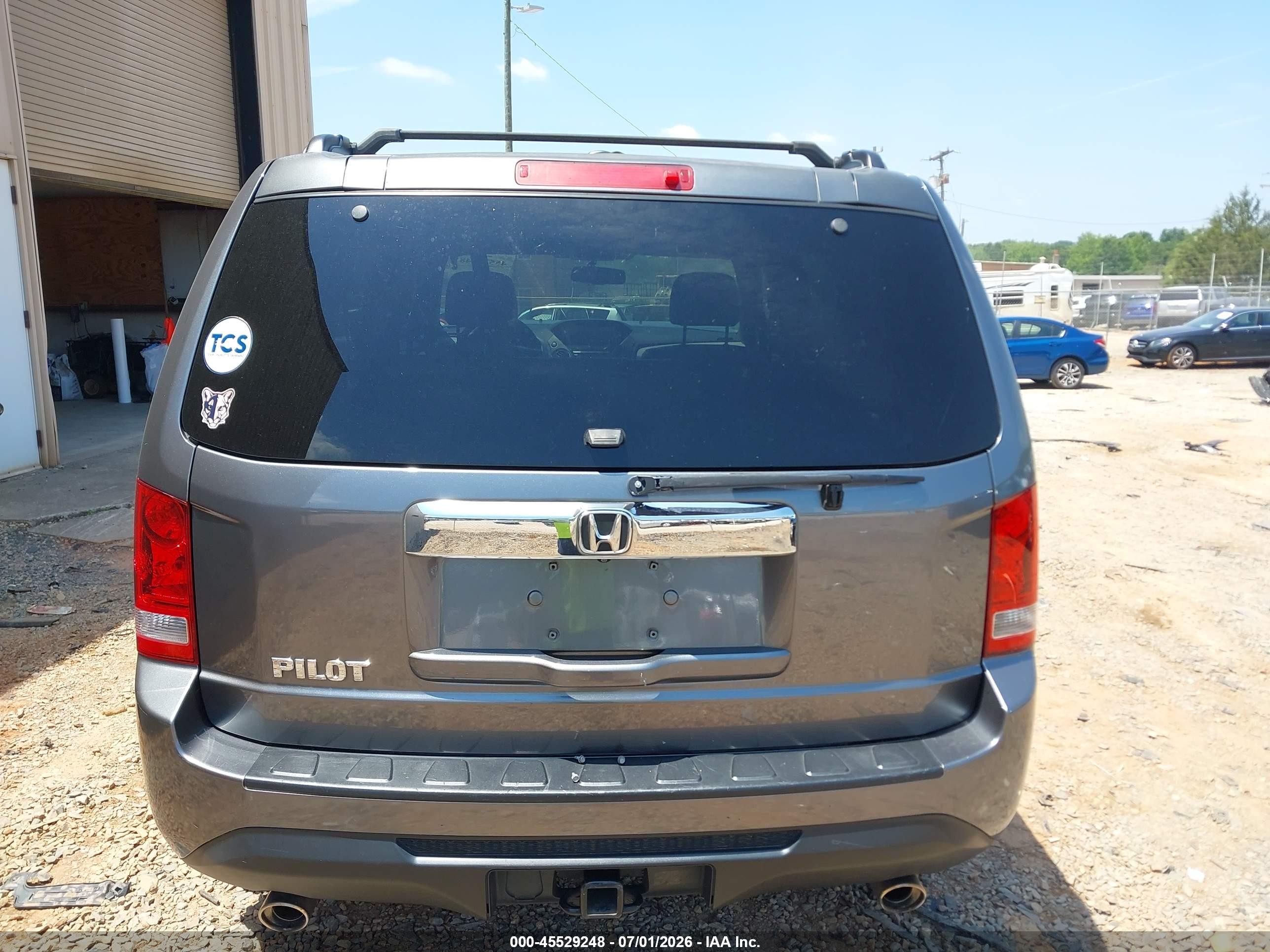 2013 Honda Pilot Ex-l Gray vin: 5FNYF3H52DB017067