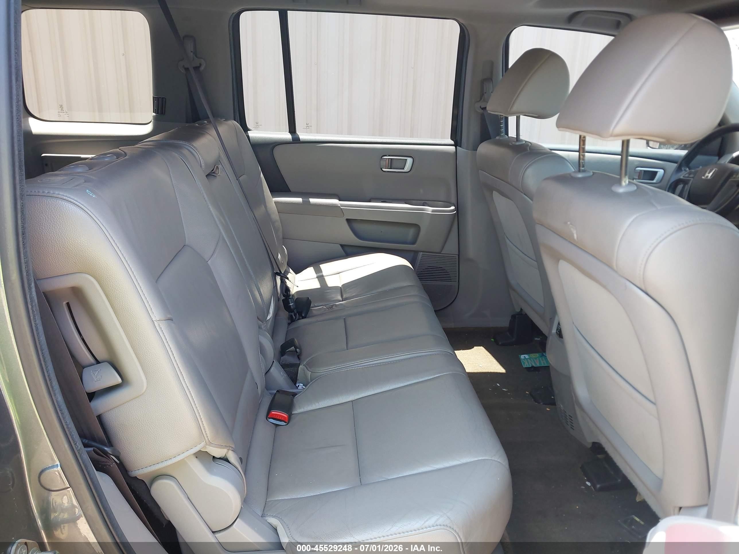 2013 Honda Pilot Ex-l Gray vin: 5FNYF3H52DB017067