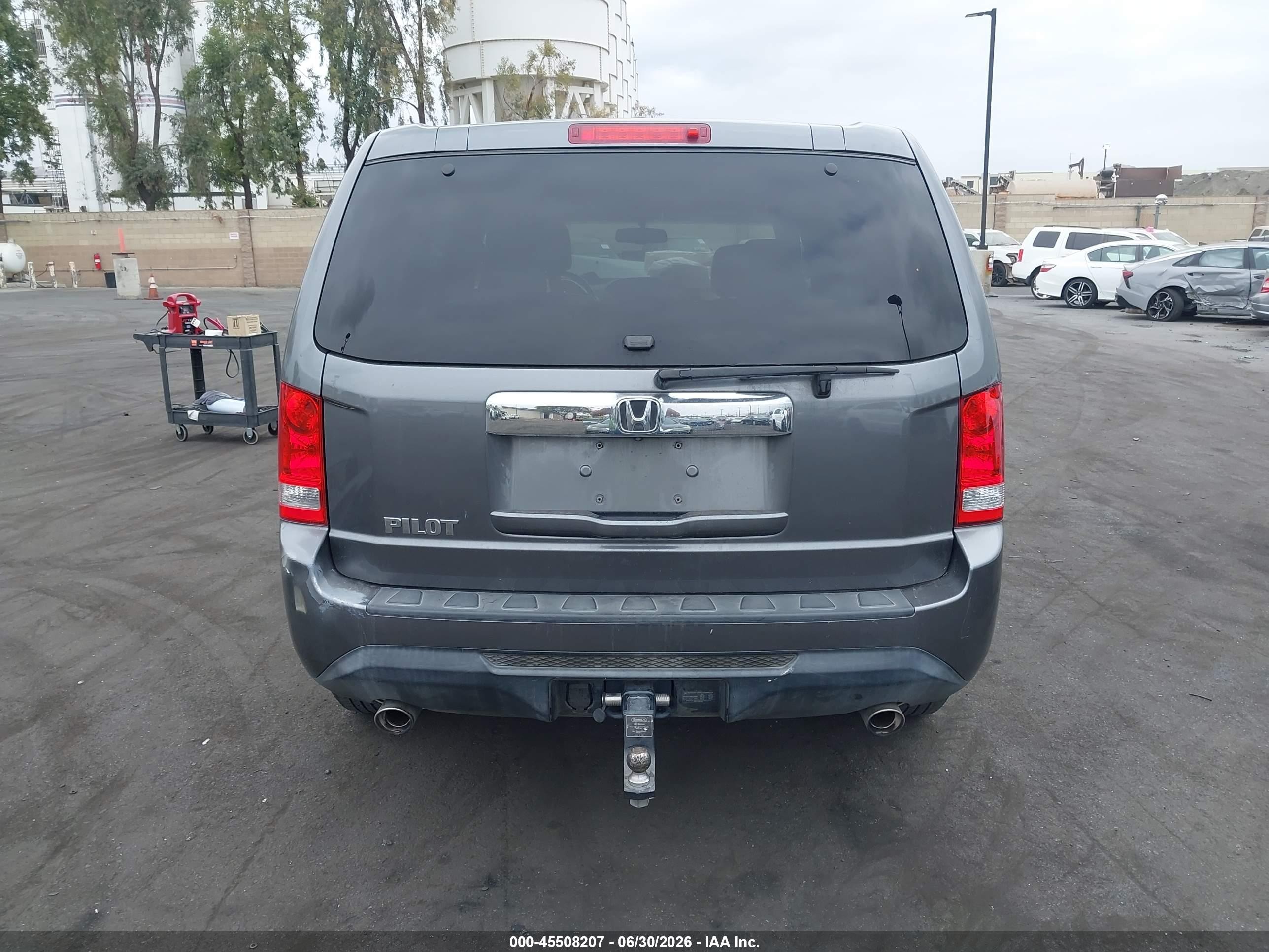 2013 Honda Pilot Ex-l Gray vin: 5FNYF3H52DB023838