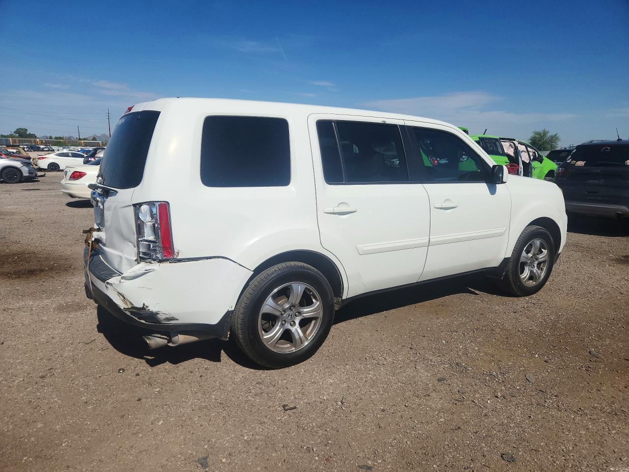 2013 Honda Pilot Exl White vin: 5FNYF3H52DB024133