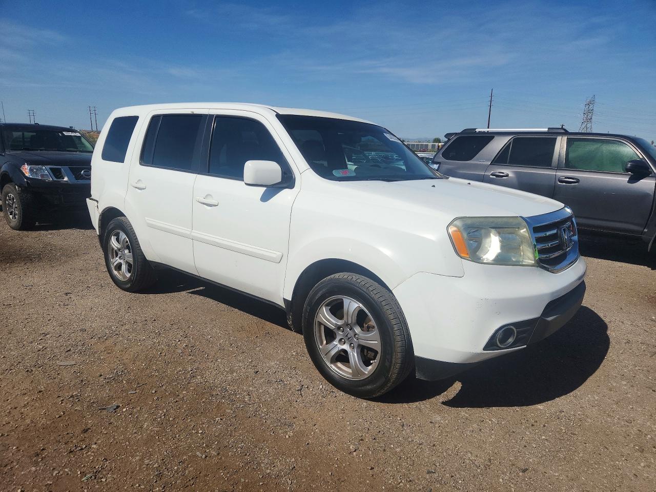 2013 Honda Pilot Exl White vin: 5FNYF3H52DB024133