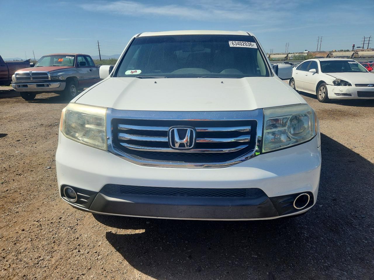 2013 Honda Pilot Exl White vin: 5FNYF3H52DB024133