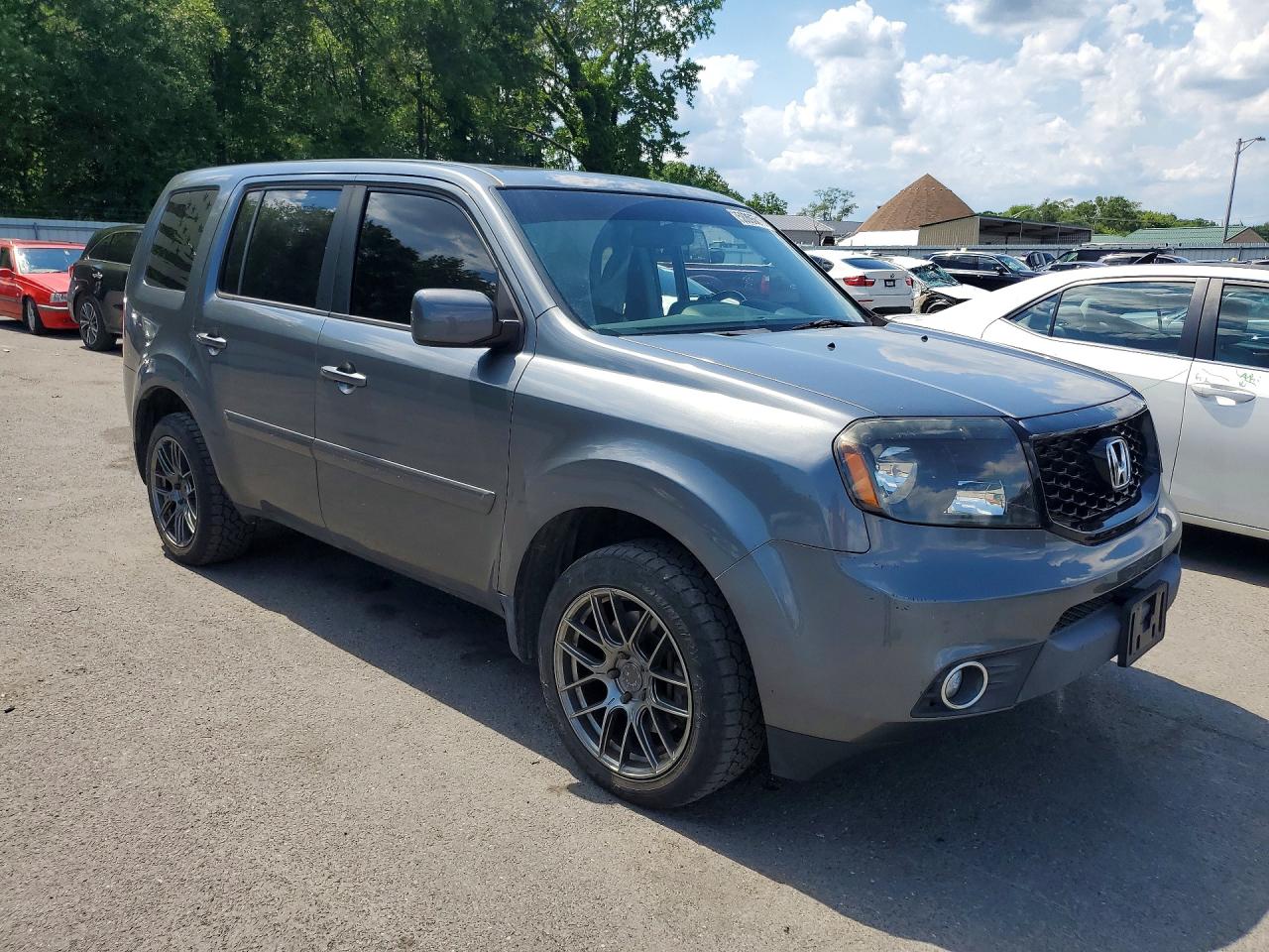 2013 Honda Pilot Ex-l( With Navi) Gray vin: 5FNYF3H52DB033916