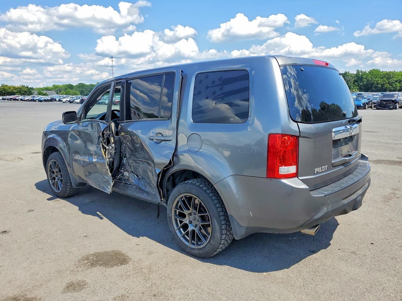 2013 Honda Pilot Ex-l( With Navi) Gray vin: 5FNYF3H52DB033916