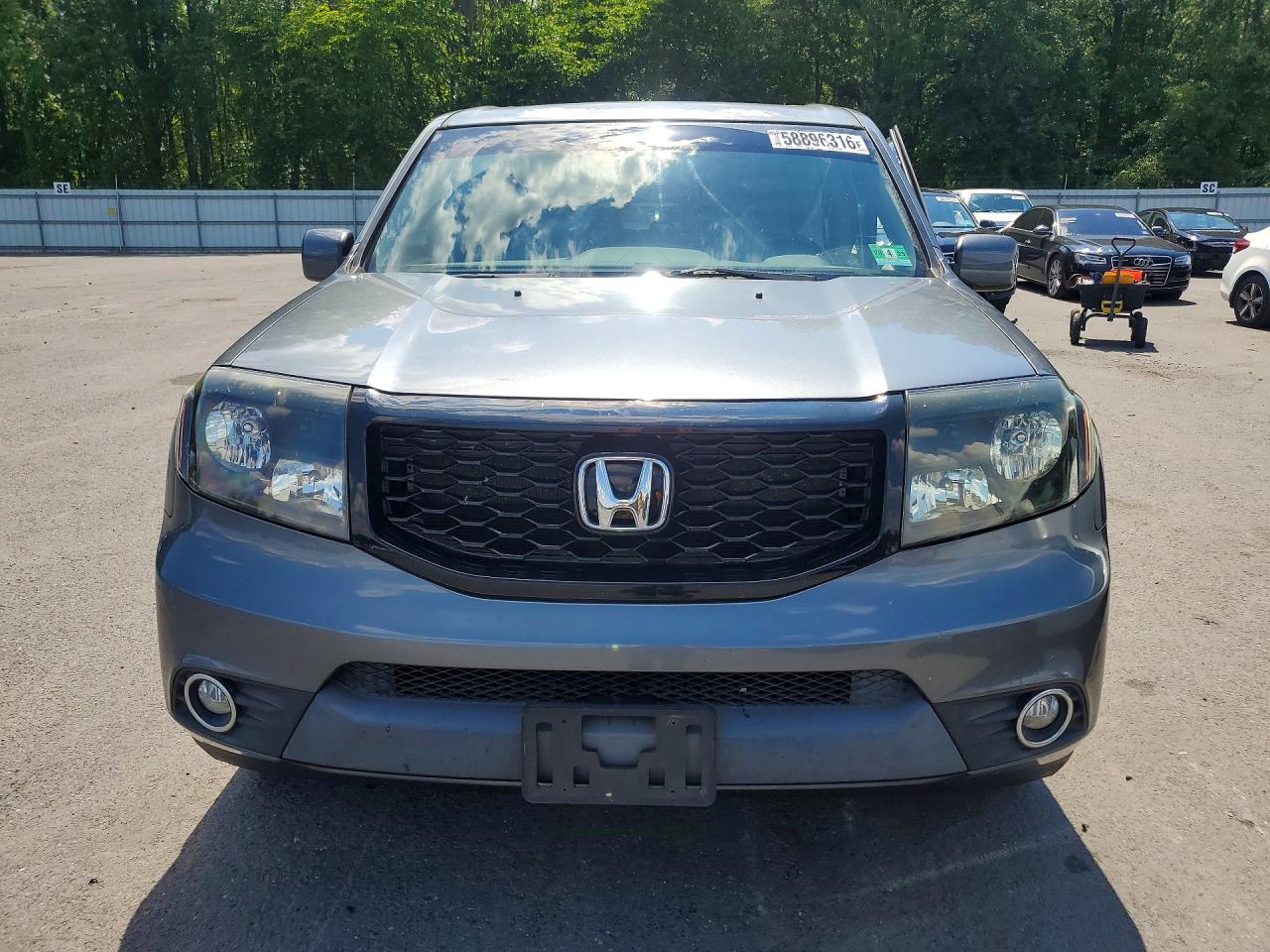2013 Honda Pilot Ex-l( With Navi) Gray vin: 5FNYF3H52DB033916