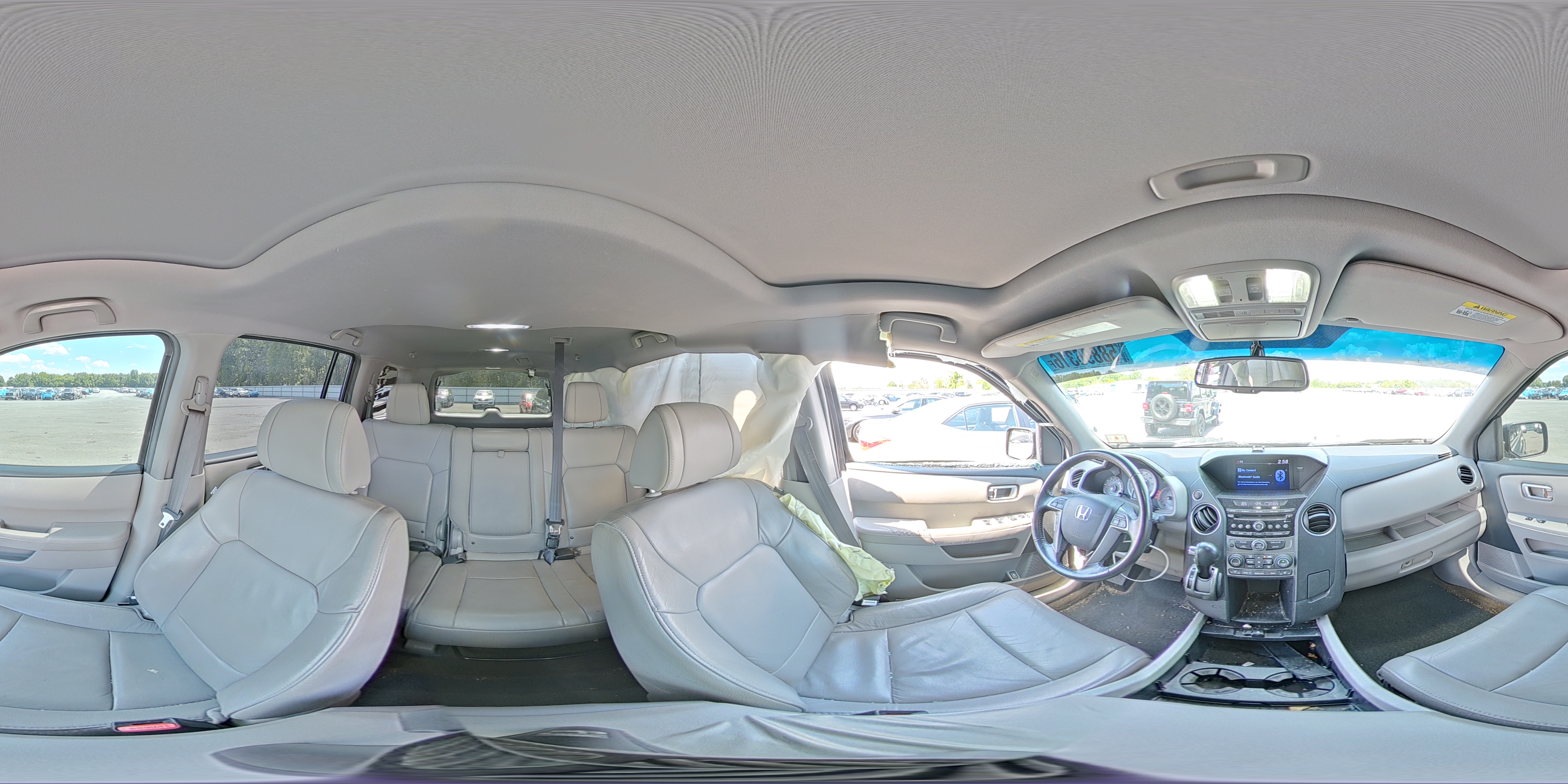 2013 Honda Pilot Ex-l( With Navi) Gray vin: 5FNYF3H52DB033916
