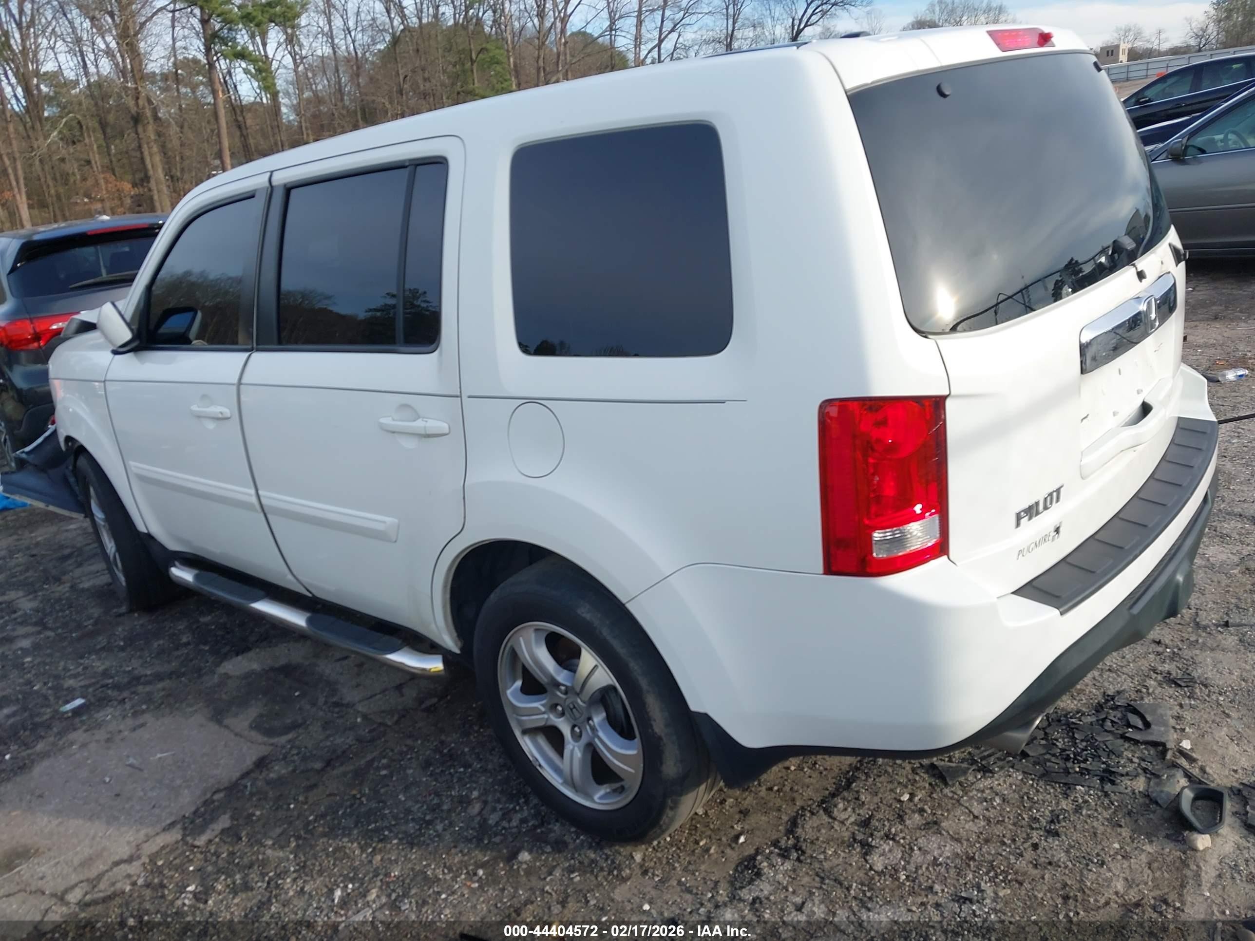 2014 Honda Pilot Ex-l Белый vin: 5FNYF3H52EB009861