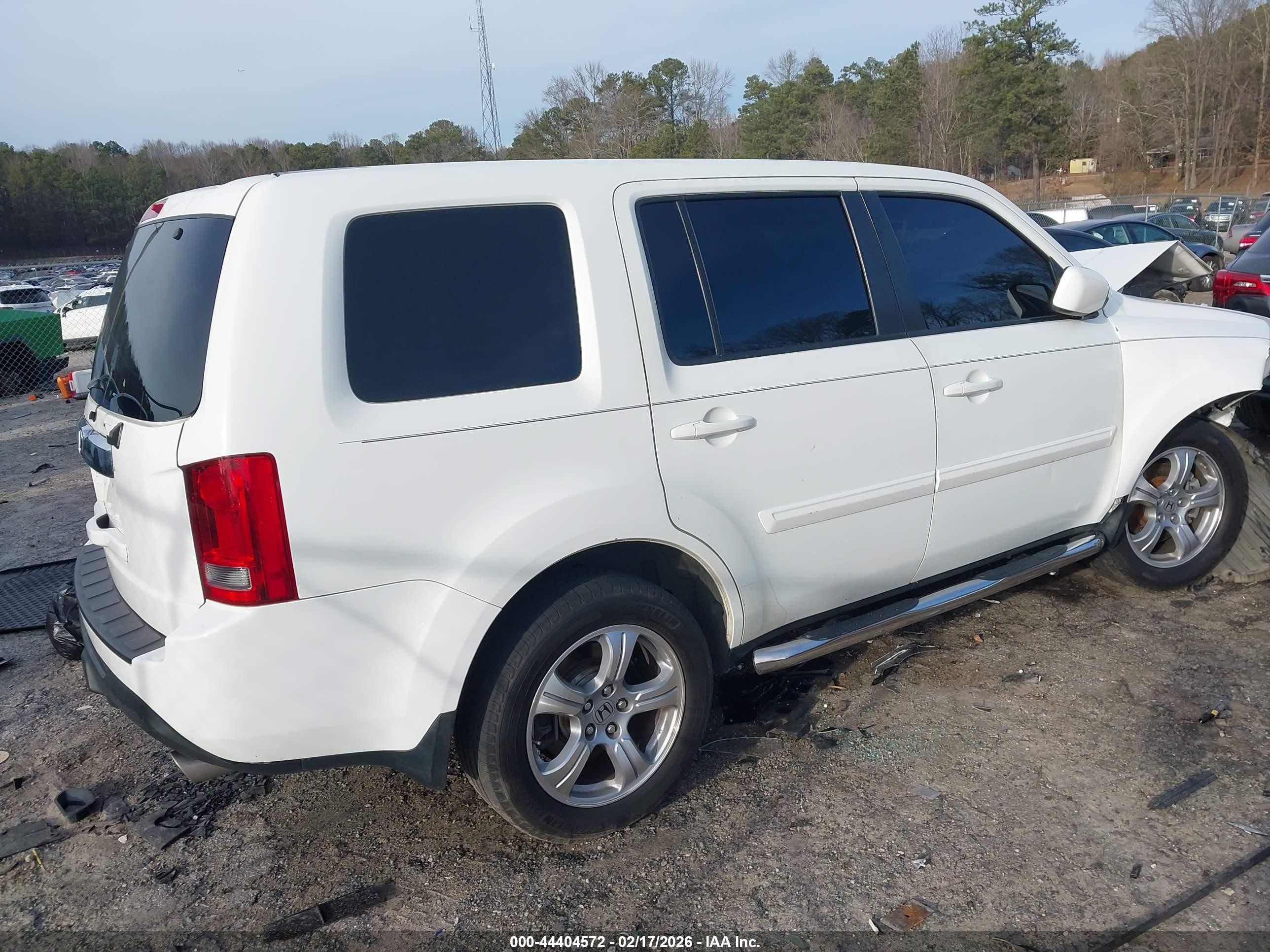 2014 Honda Pilot Ex-l Белый vin: 5FNYF3H52EB009861