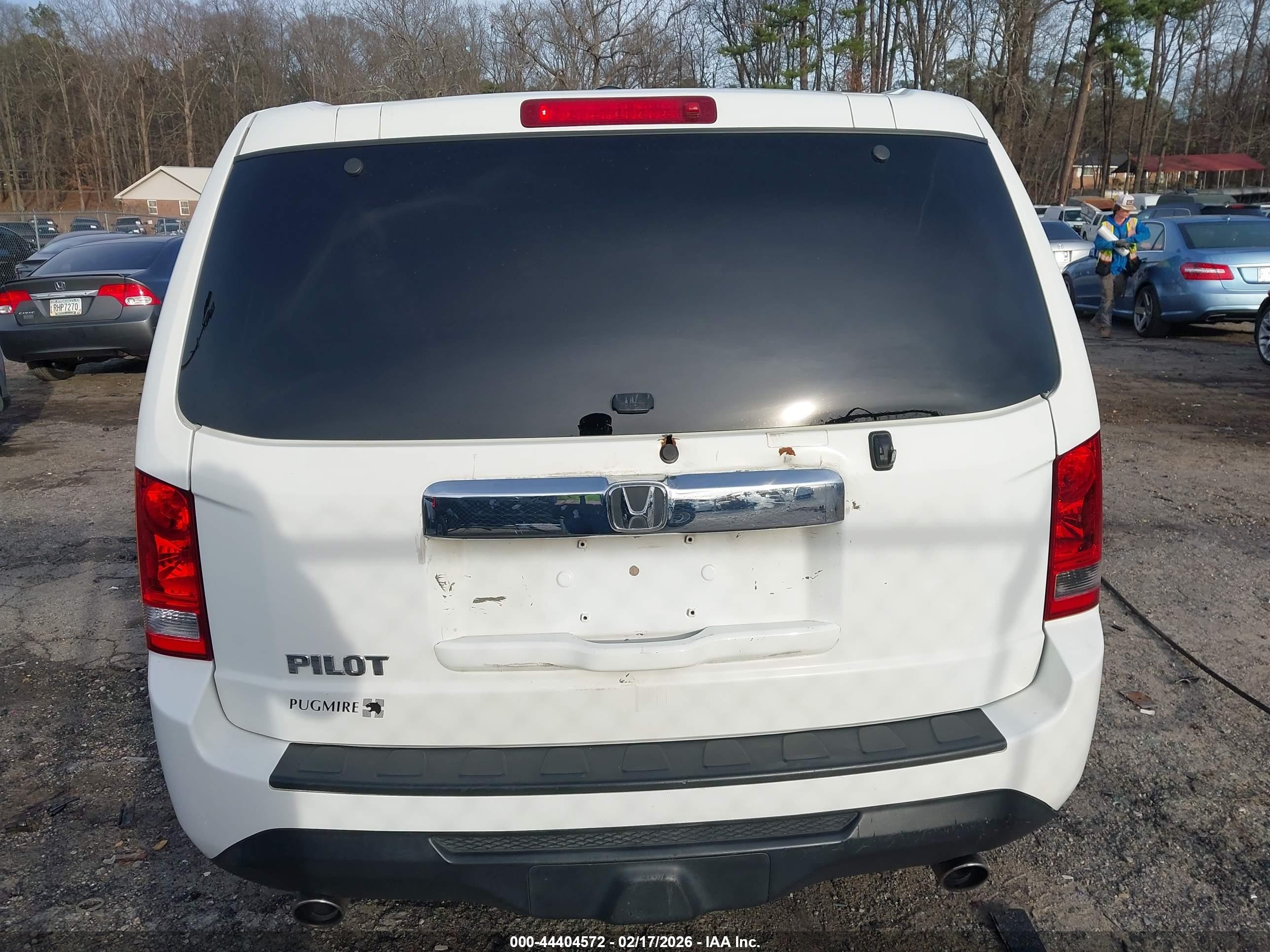 2014 Honda Pilot Ex-l Белый vin: 5FNYF3H52EB009861