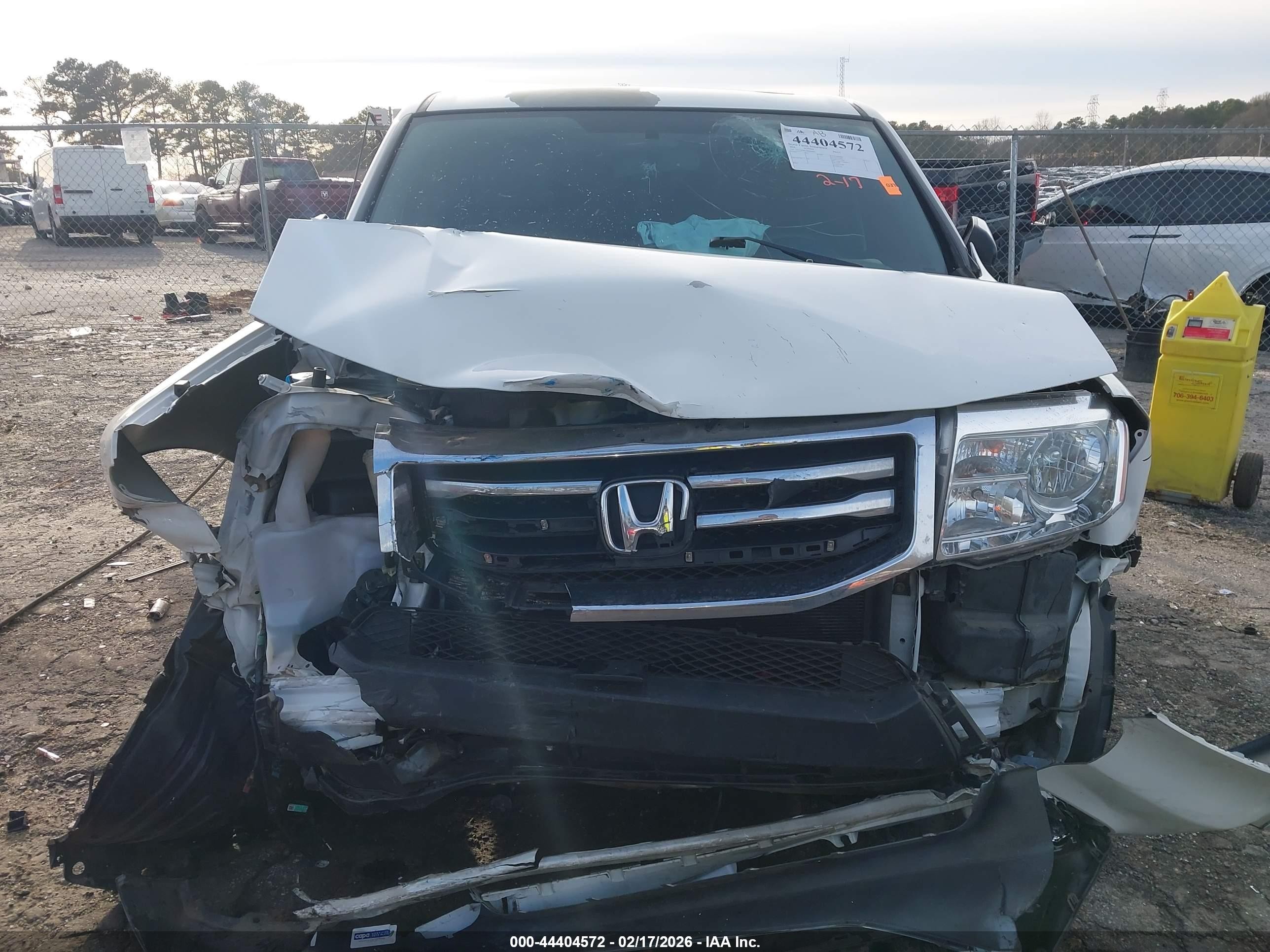 2014 Honda Pilot Ex-l Белый vin: 5FNYF3H52EB009861