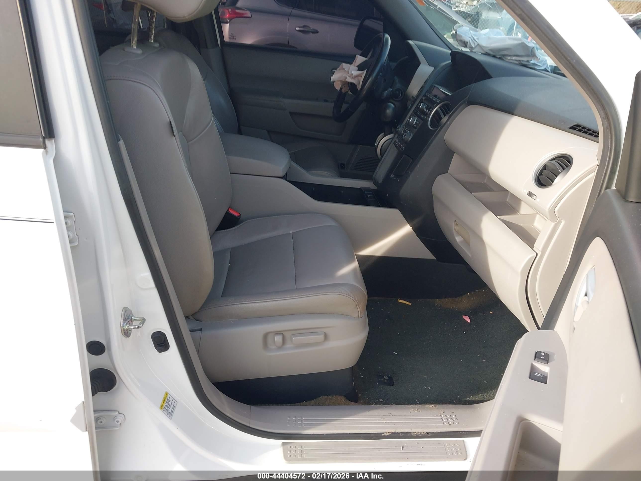2014 Honda Pilot Ex-l Белый vin: 5FNYF3H52EB009861