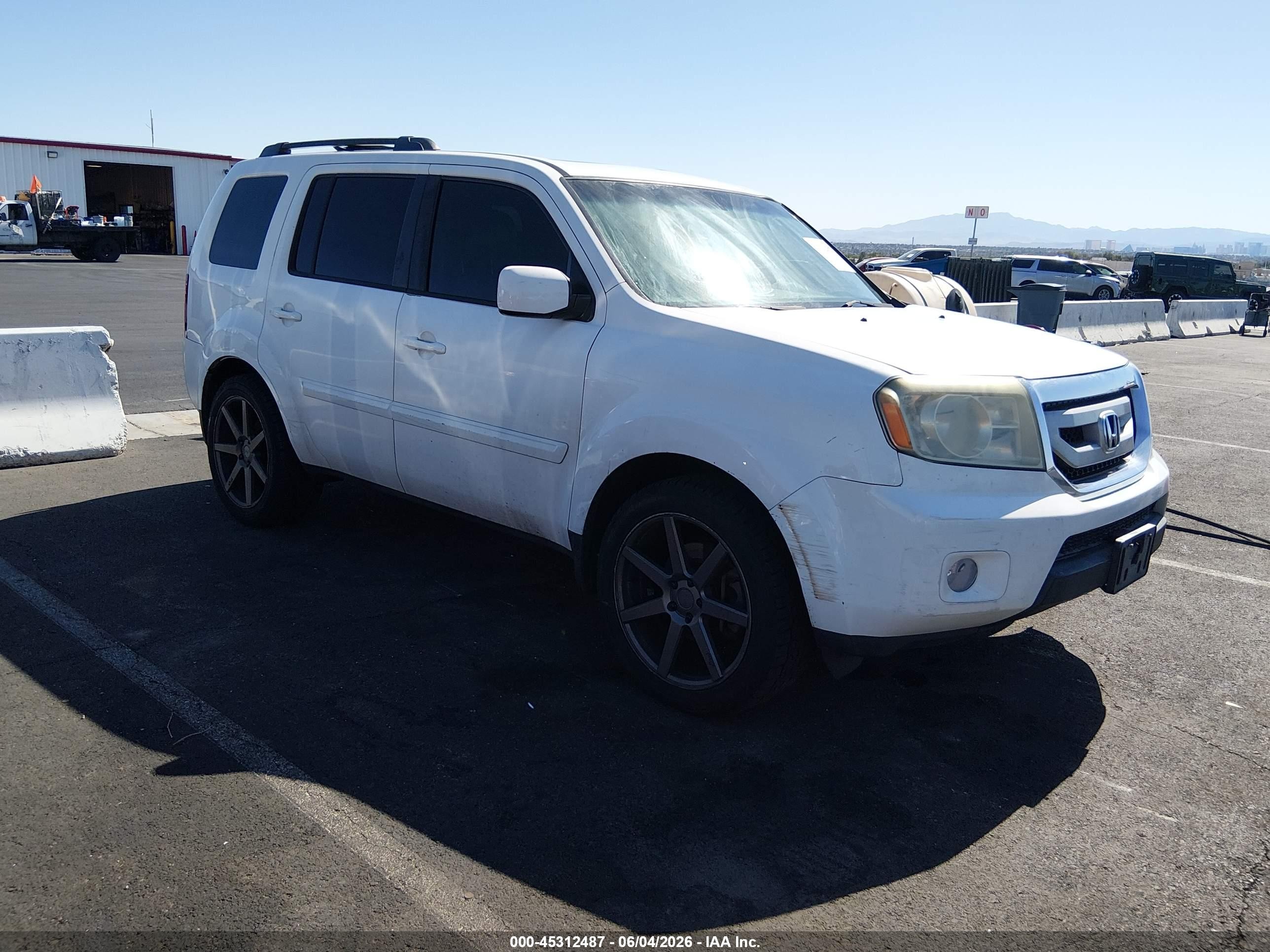 2010 Honda Pilot Ex-l White vin: 5FNYF3H53AB022936