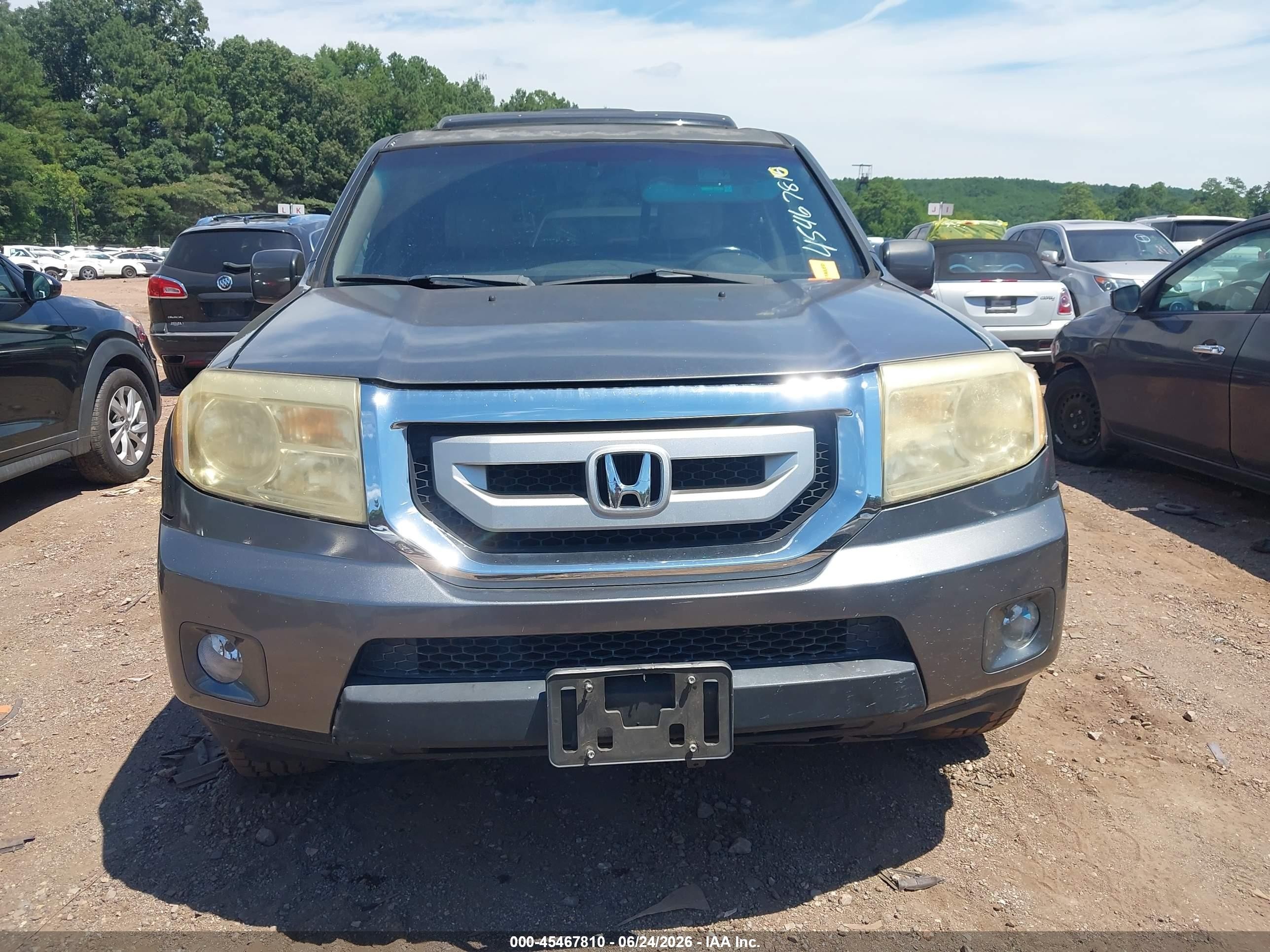 2011 Honda Pilot Ex-l Серый vin: 5FNYF3H53BB001845