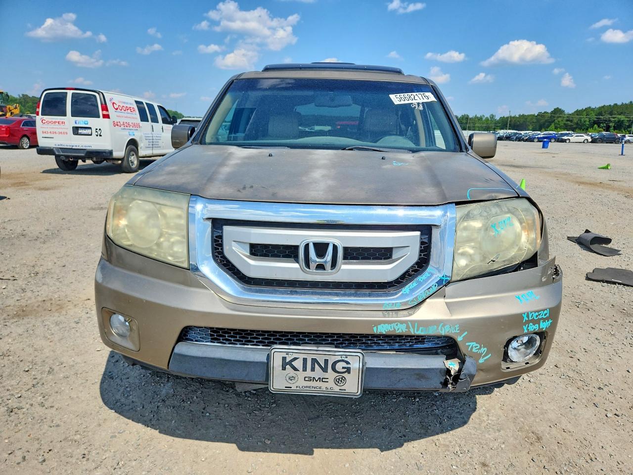 2011 Honda Pilot Exl Коричневый vin: 5FNYF3H53BB032092