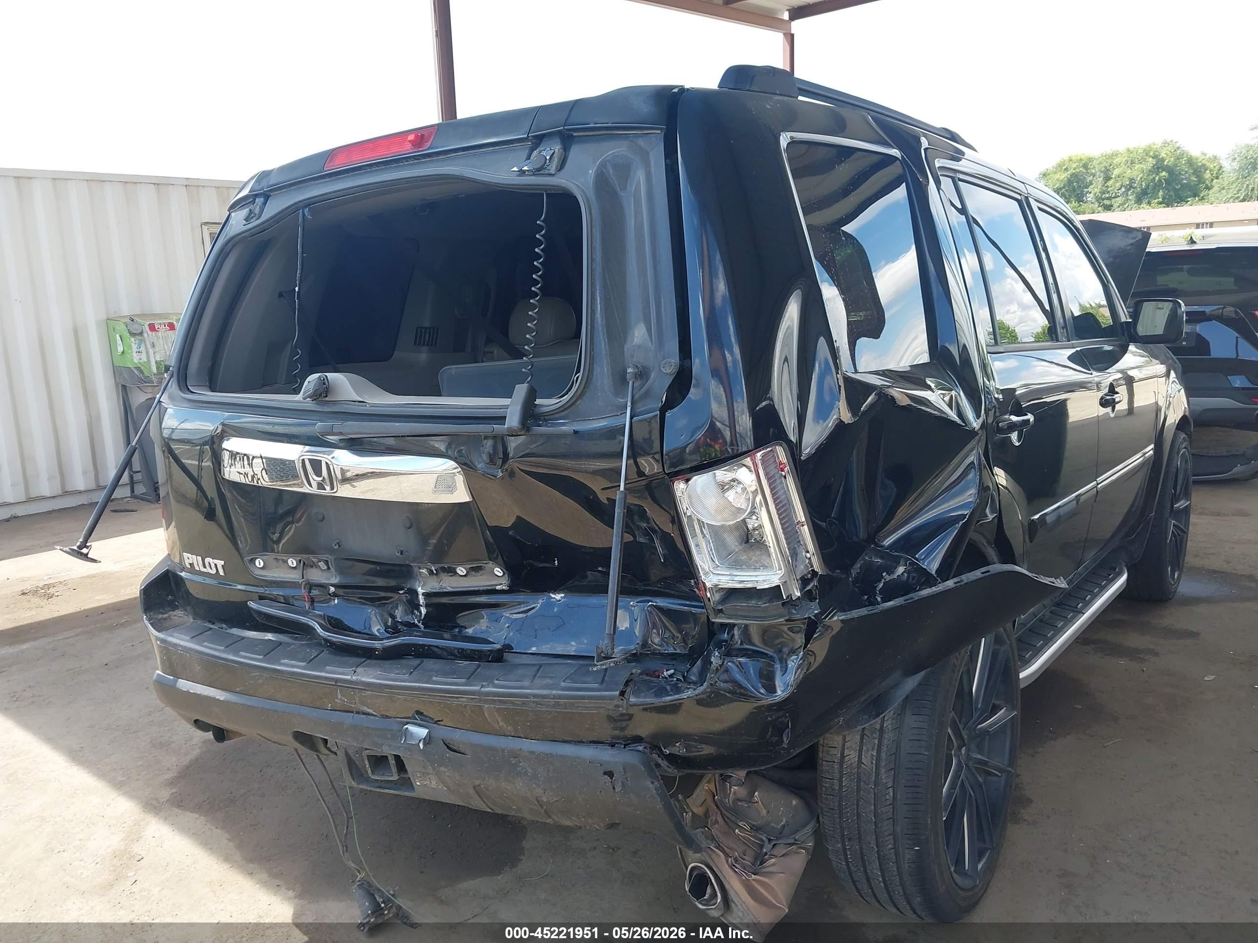 2011 Honda Pilot Ex-l Black vin: 5FNYF3H53BB037700
