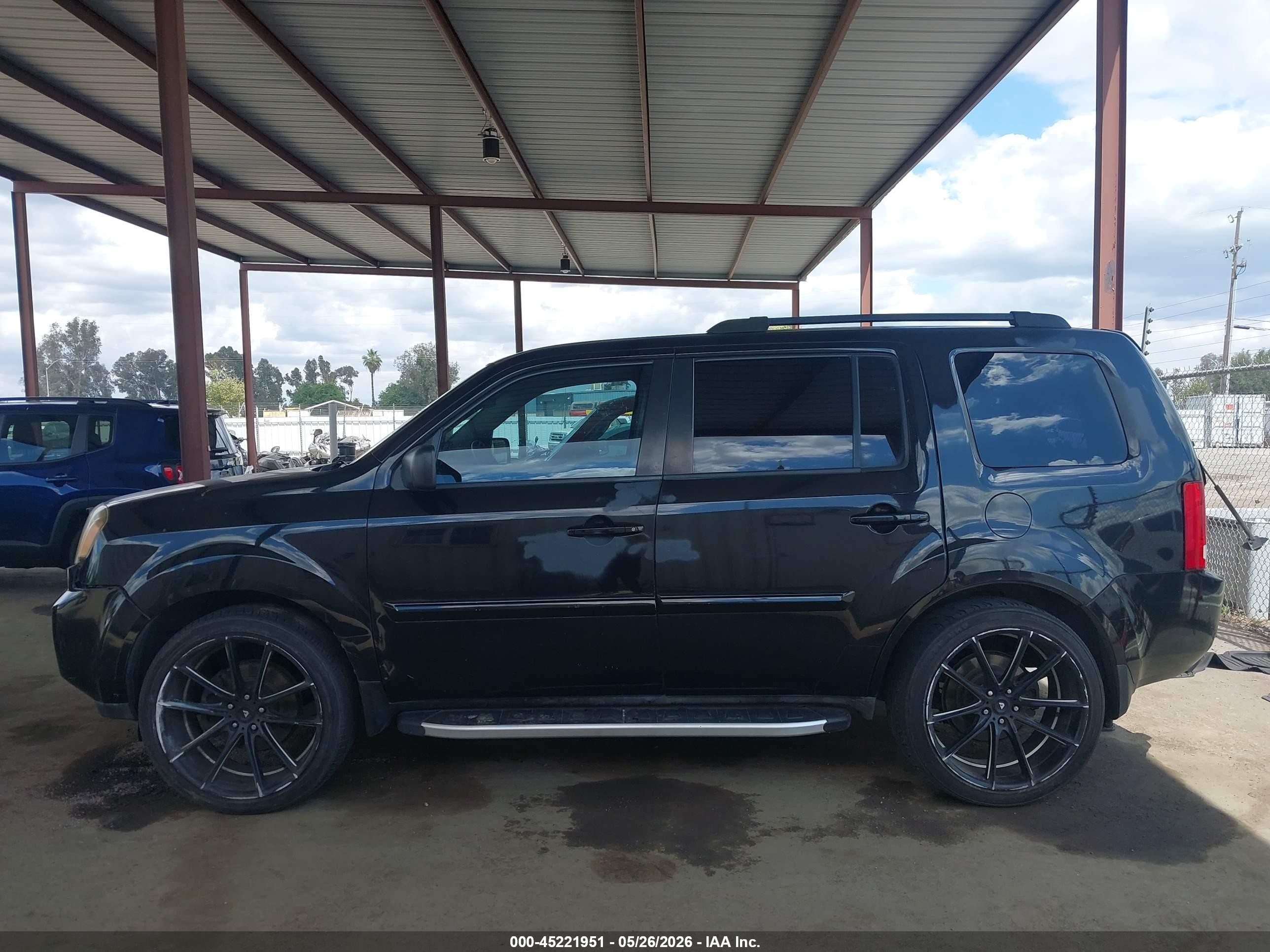2011 Honda Pilot Ex-l Black vin: 5FNYF3H53BB037700
