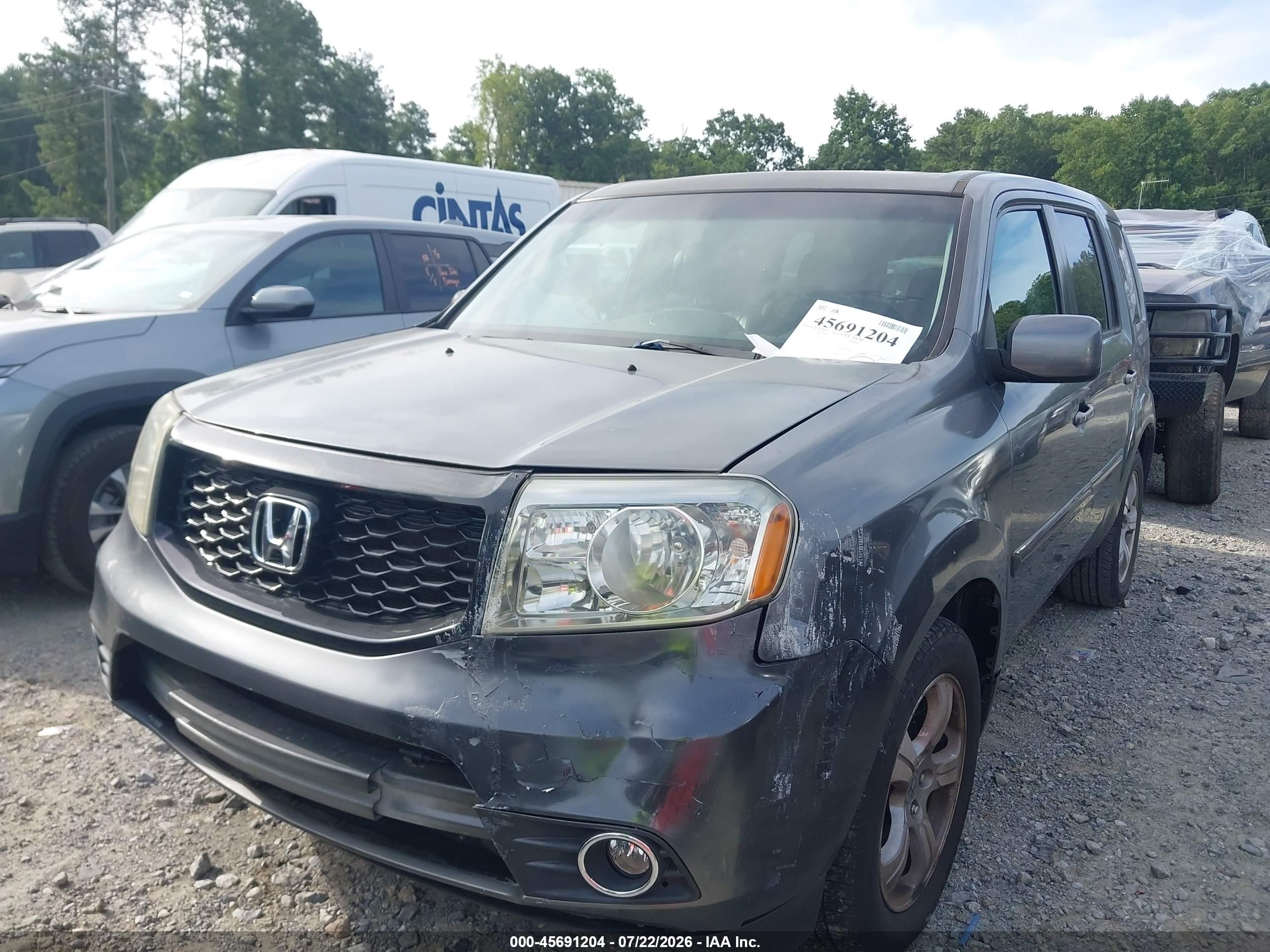 2012 Honda Pilot Ex-l Gray vin: 5FNYF3H53CB002429