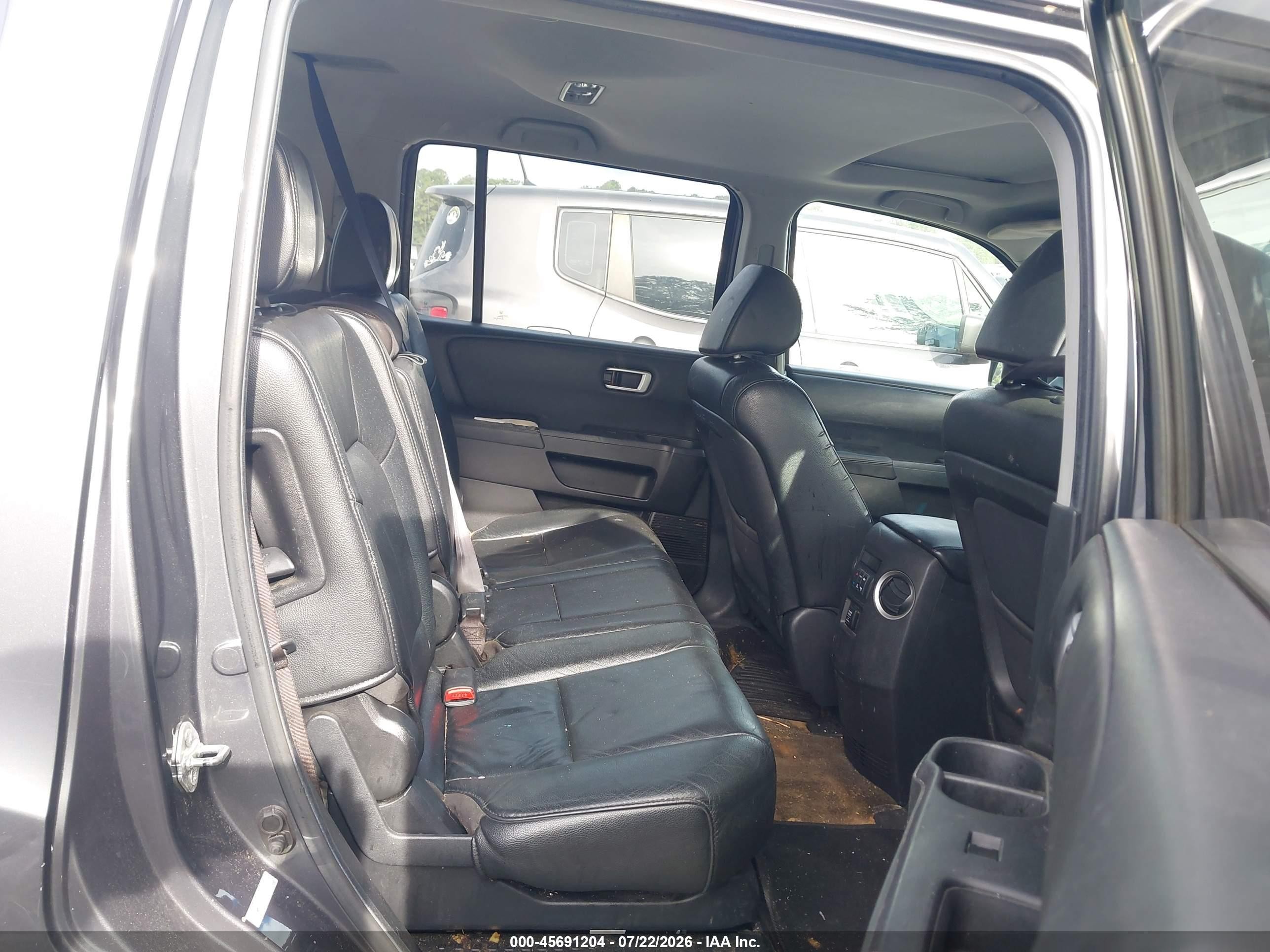2012 Honda Pilot Ex-l Gray vin: 5FNYF3H53CB002429